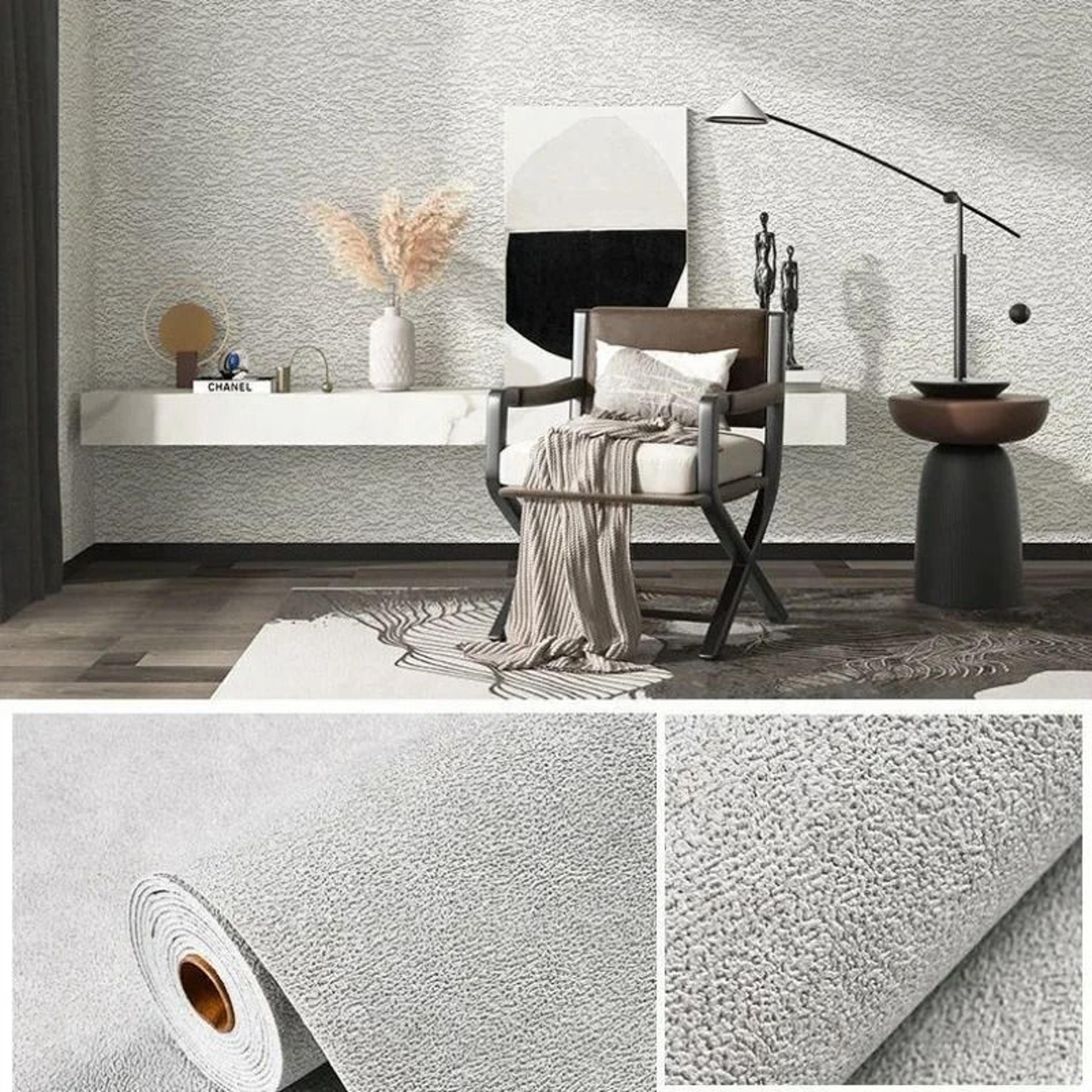 3D Continuous Self Adhesive Linen Wallpaper Waterproof Wall Sticker For Bedroom Living Room And Kit 9