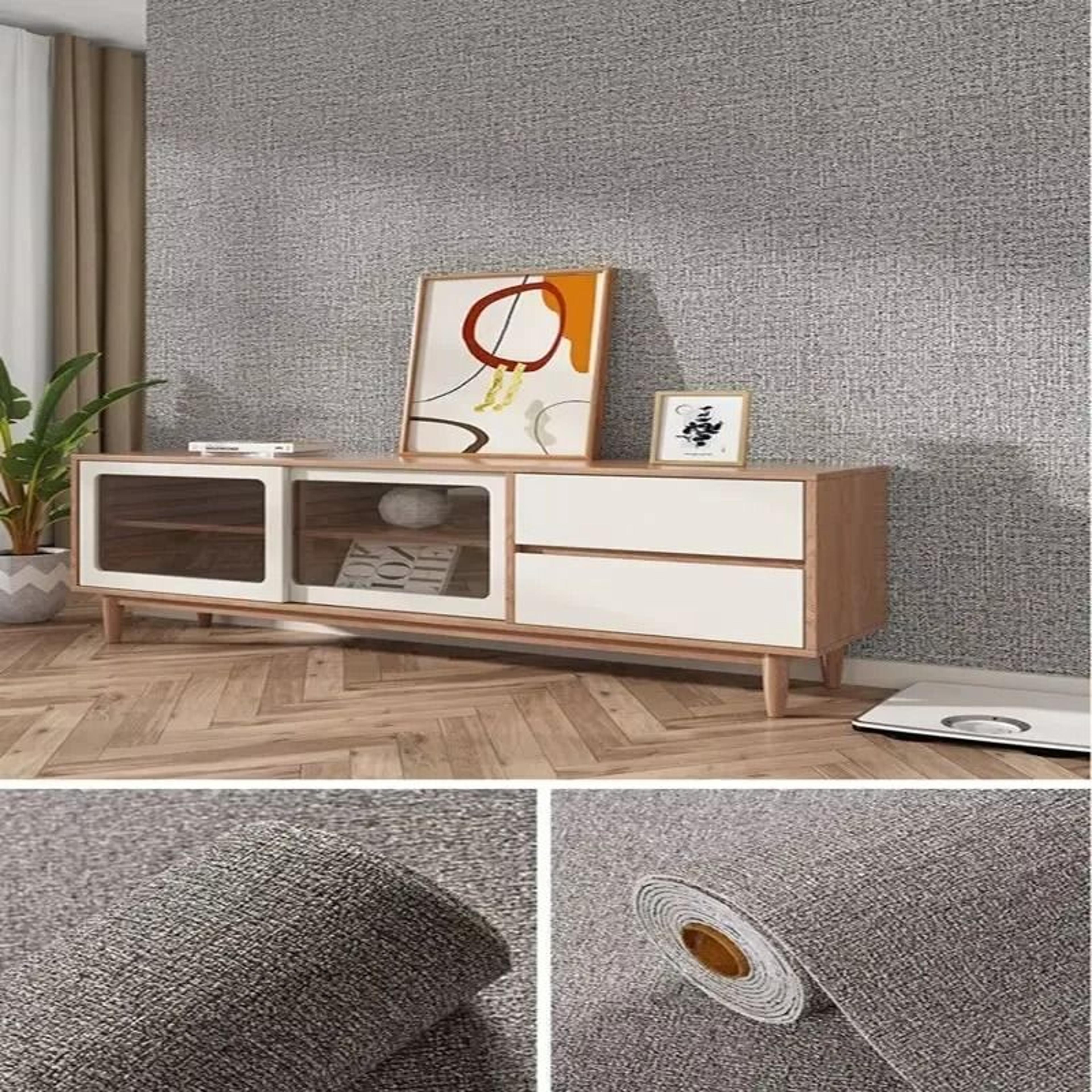 3D Continuous Self Adhesive Linen Wallpaper Waterproof Wall Sticker For Bedroom Living Room And Kit 21