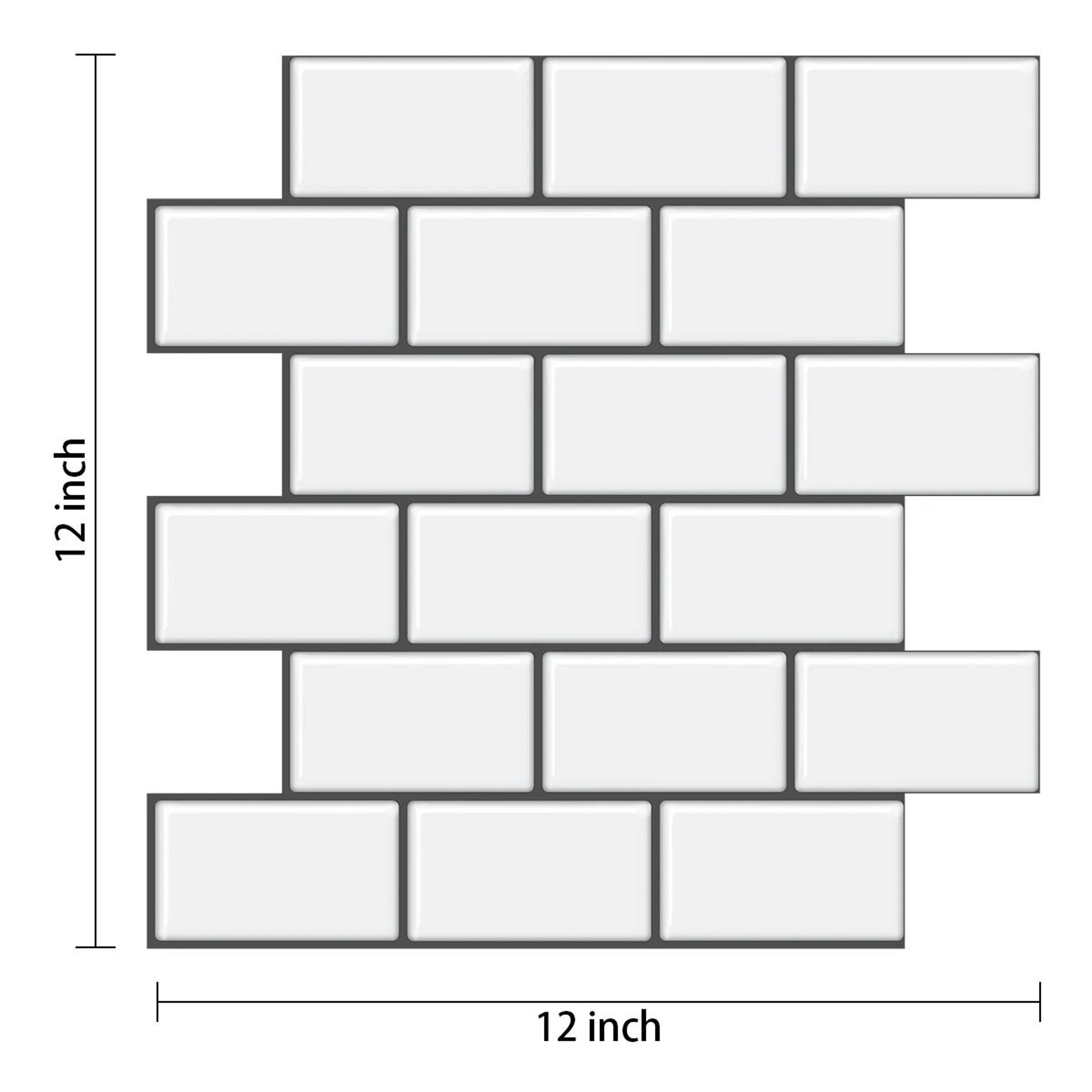 Subway Tile 3D Brick Vinyl Peel And Stick Wall Stickers For Kitchen Backsplash And Bathroom 10