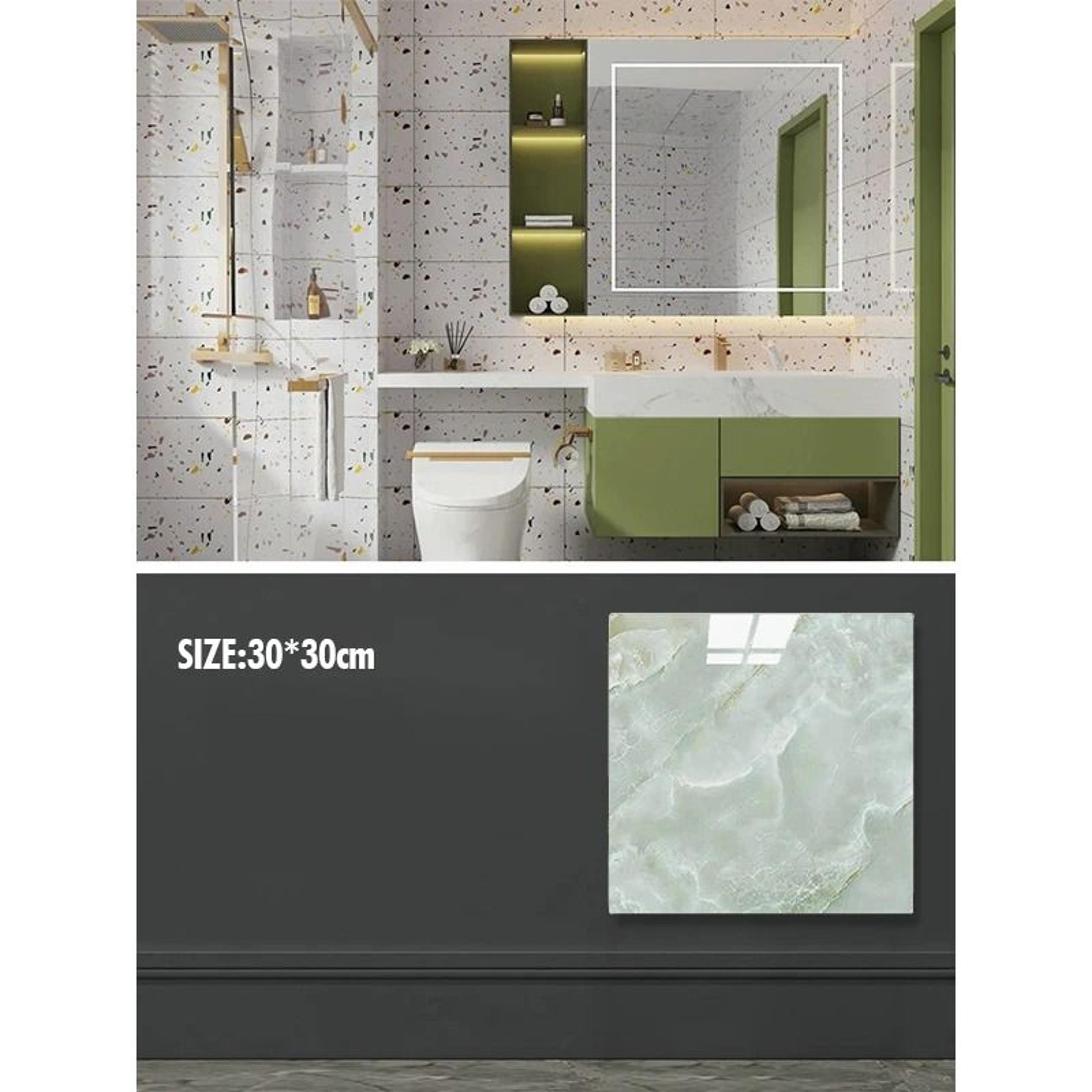 Waterproof Marble Tile PVC Self Adhesive Vinyl Wall Stickers For Bathroom Kitchen And Cupboard Back 5