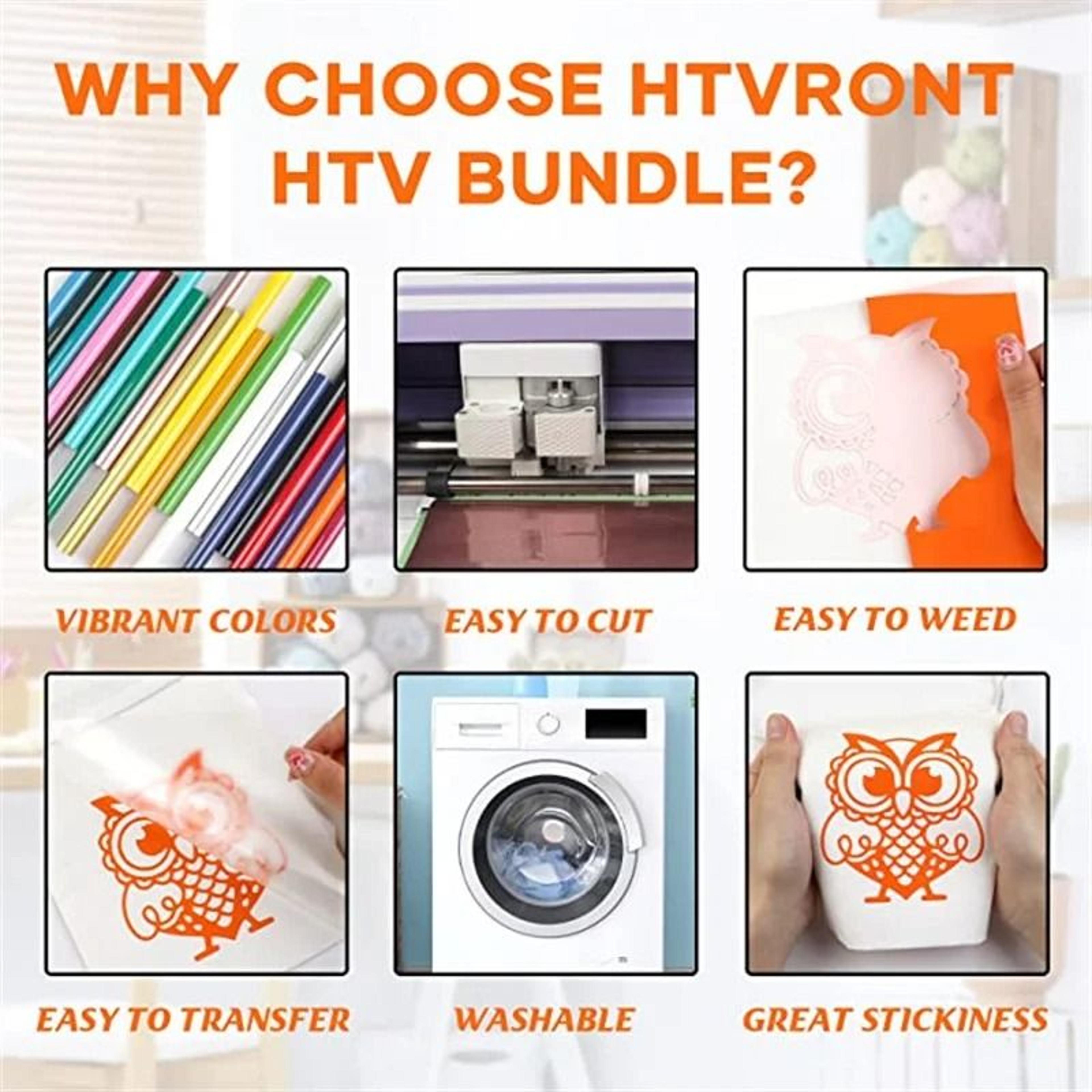 20 Rolls HTV Heat Transfer Vinyl Iron On Tshirt Textile Film For Crafting 6