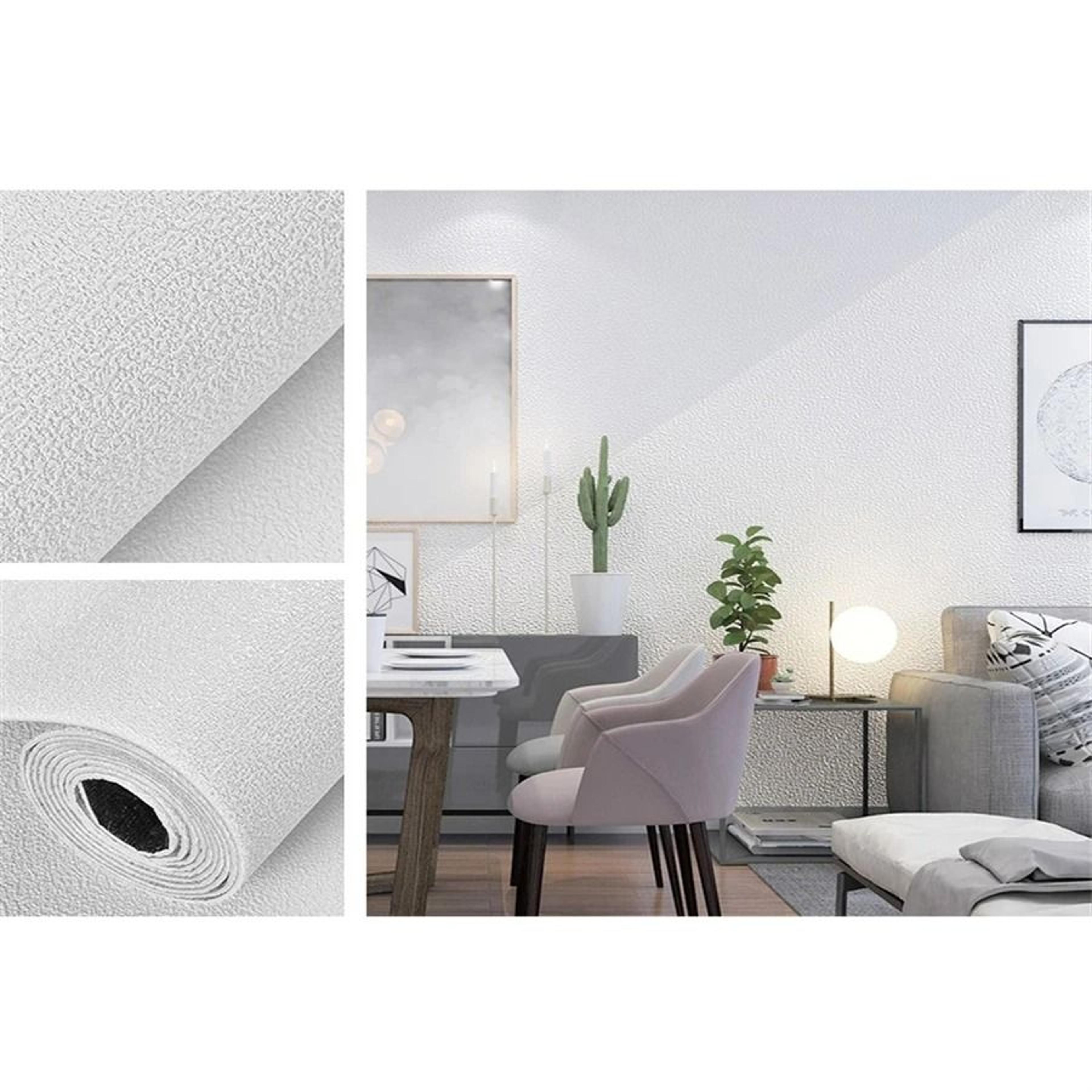 Self Adhesive 3D Linen Diatom Mud Foam Wallpaper Soundproof Waterproof Wall Sticker 5