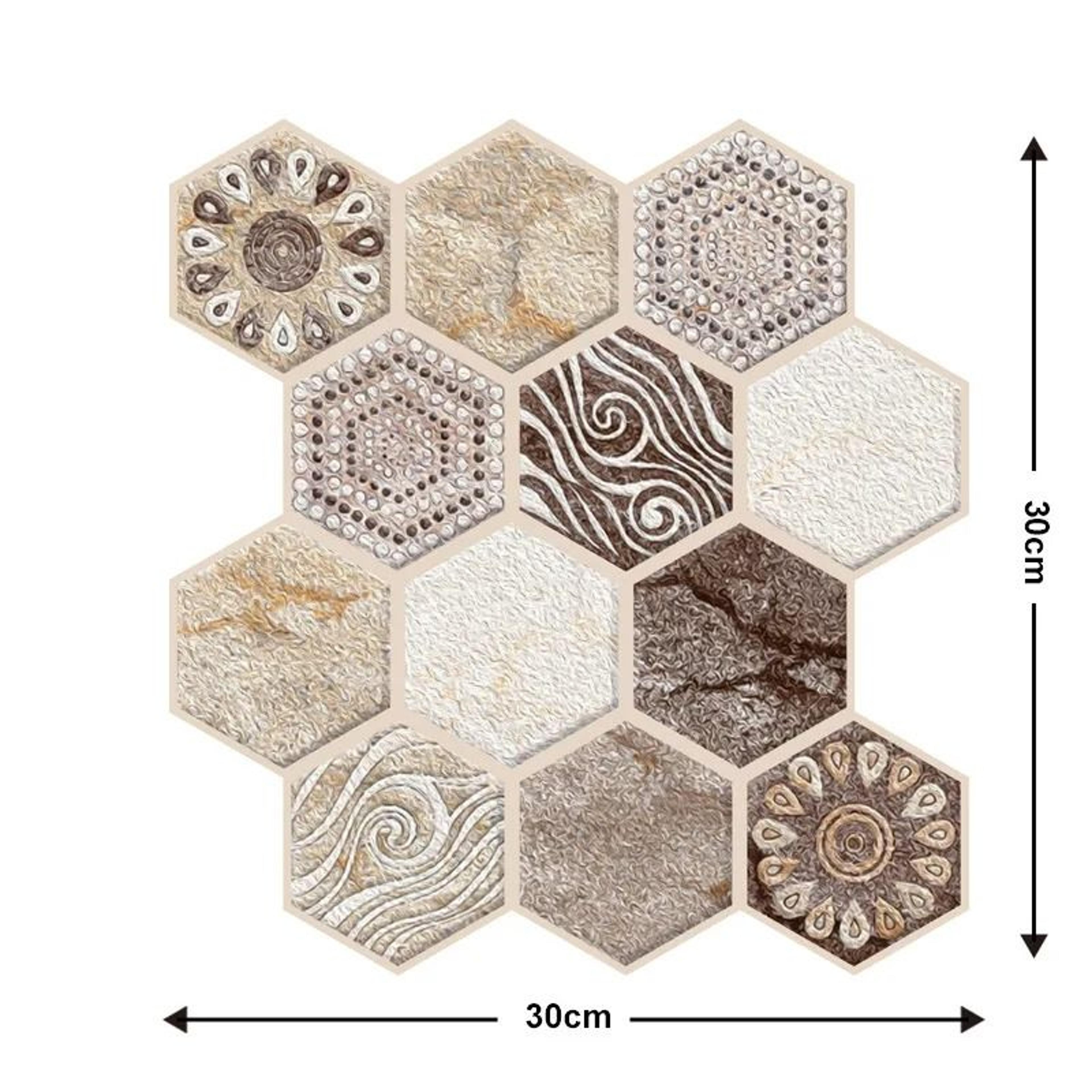 Self Adhesive Tile Wall Sticker 3D PVC Covers Waterproof Wallpaper For Kitchen Cupboard Bathroom 28