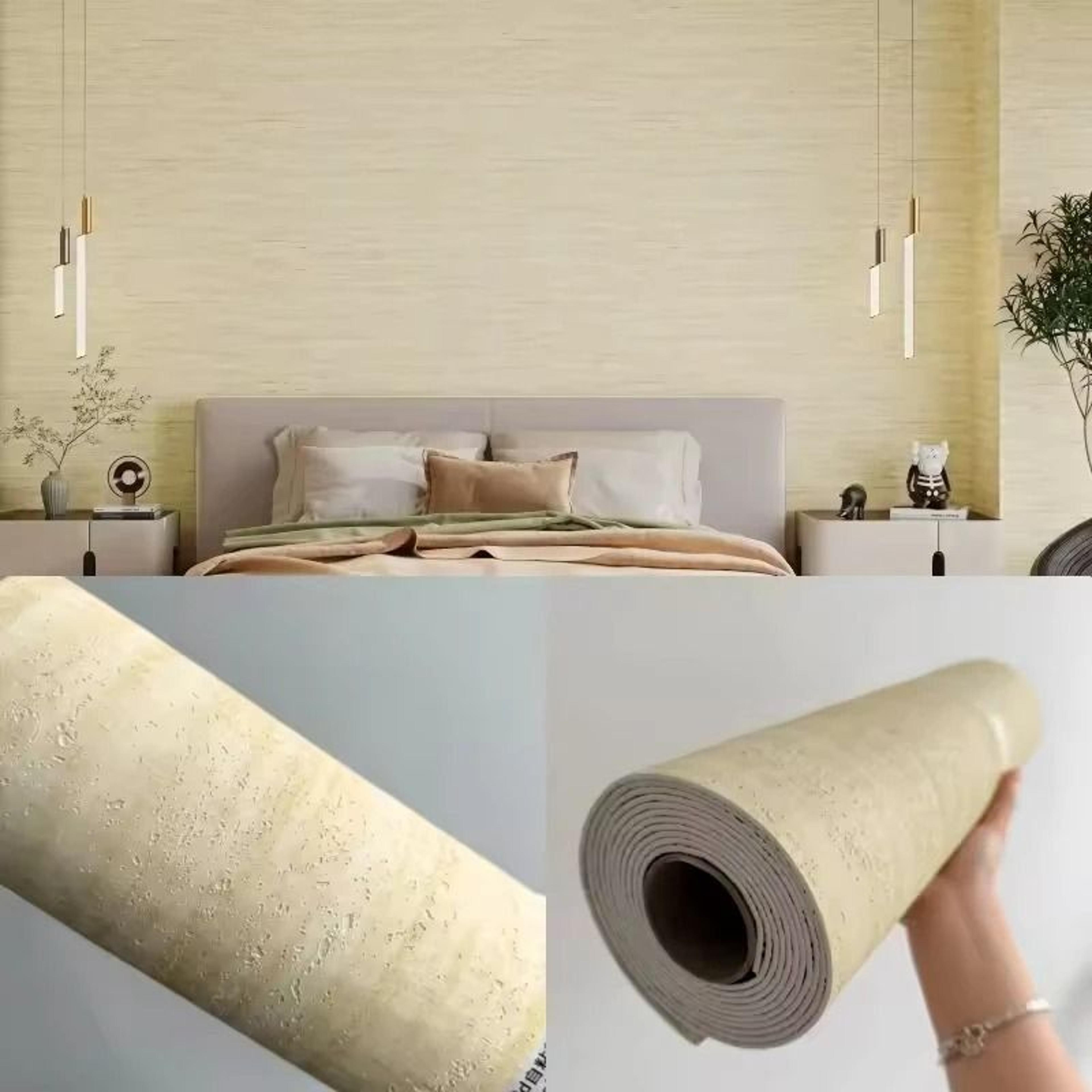 Rustic Architectural Limestone Wall Film Cushioned Self Adhesive Stone Texture Roll For Interior Ac 6