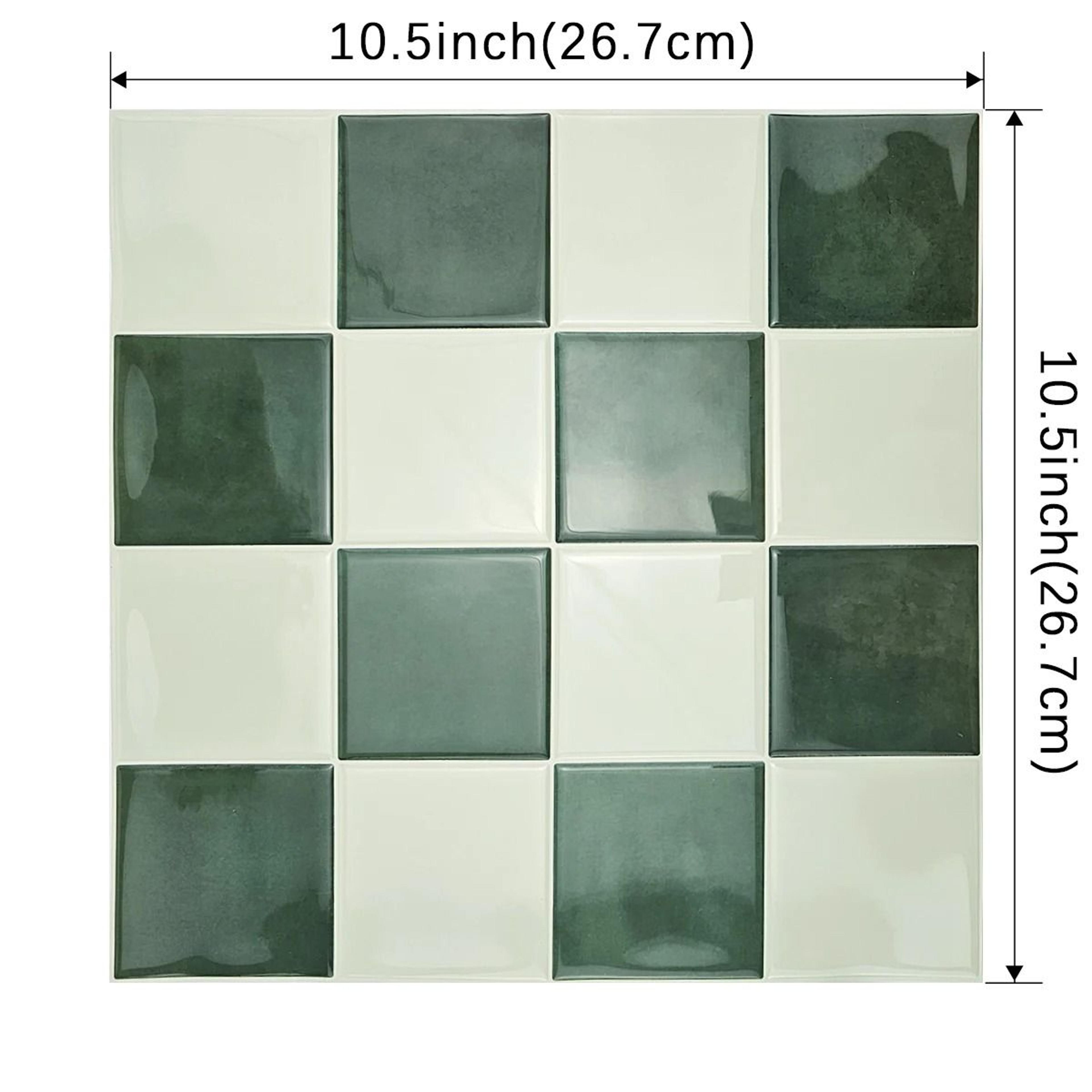 3D Mosaic Style Self Adhesive Wall Tile Kitchen Backsplash Square Stickers For Kitchen Wall Decorat 1