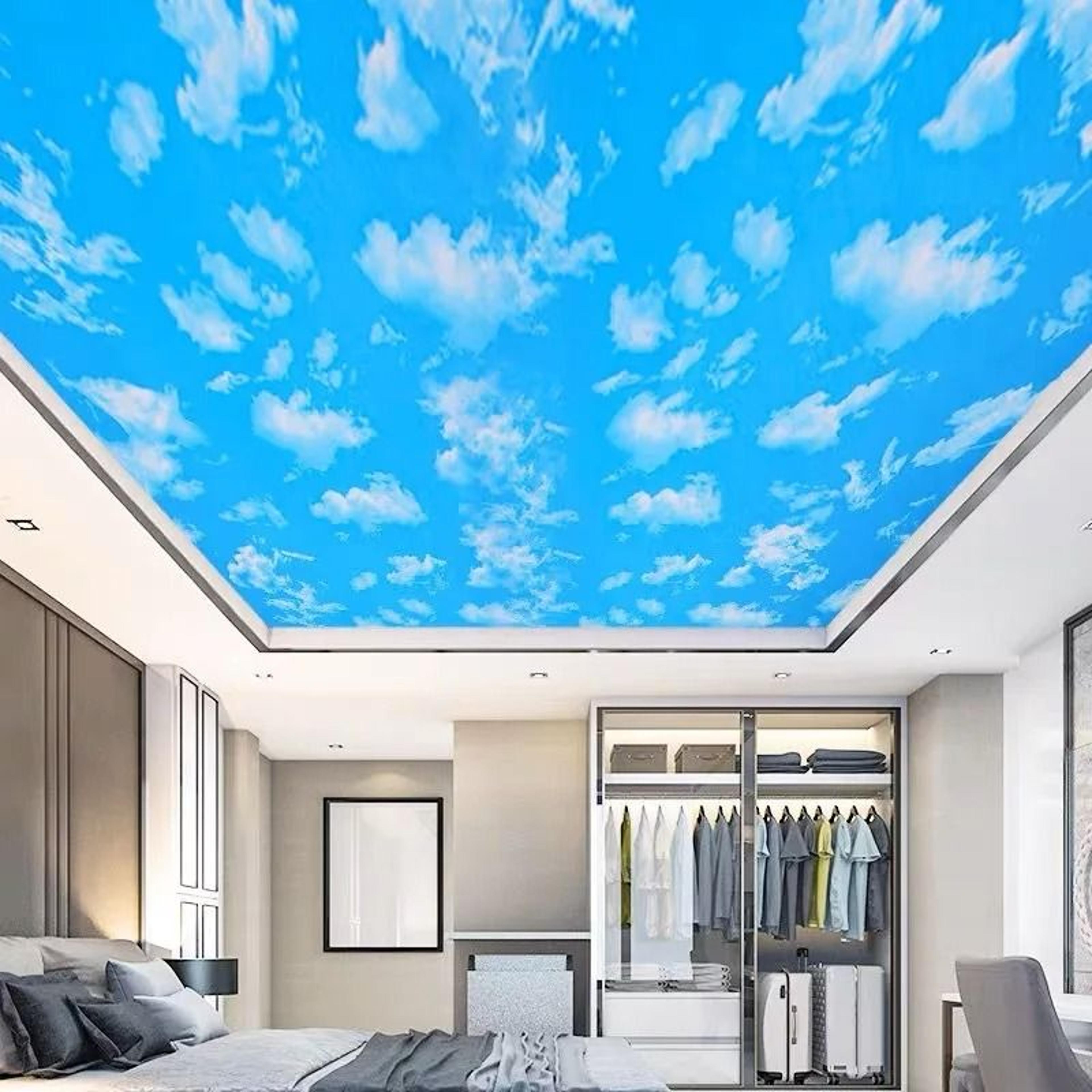 Sky Horizon Cloud Pattern Waterproof Self Adhesive PVC Contact Paper For Bedroom Dormitory And Nurs 3