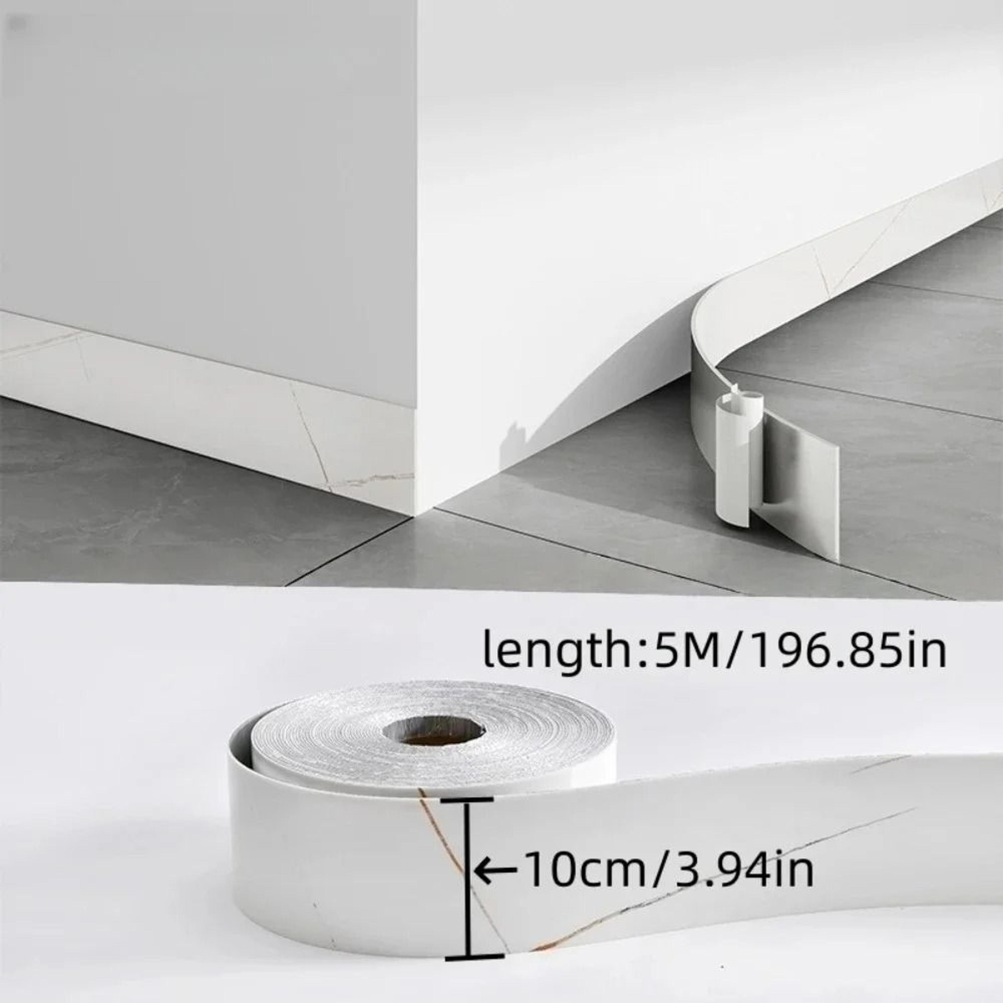 Glossy Stone Pattern Border Ribbon Waterproof Self Adhesive PVC Skirting Board And Window Sill Prot 1