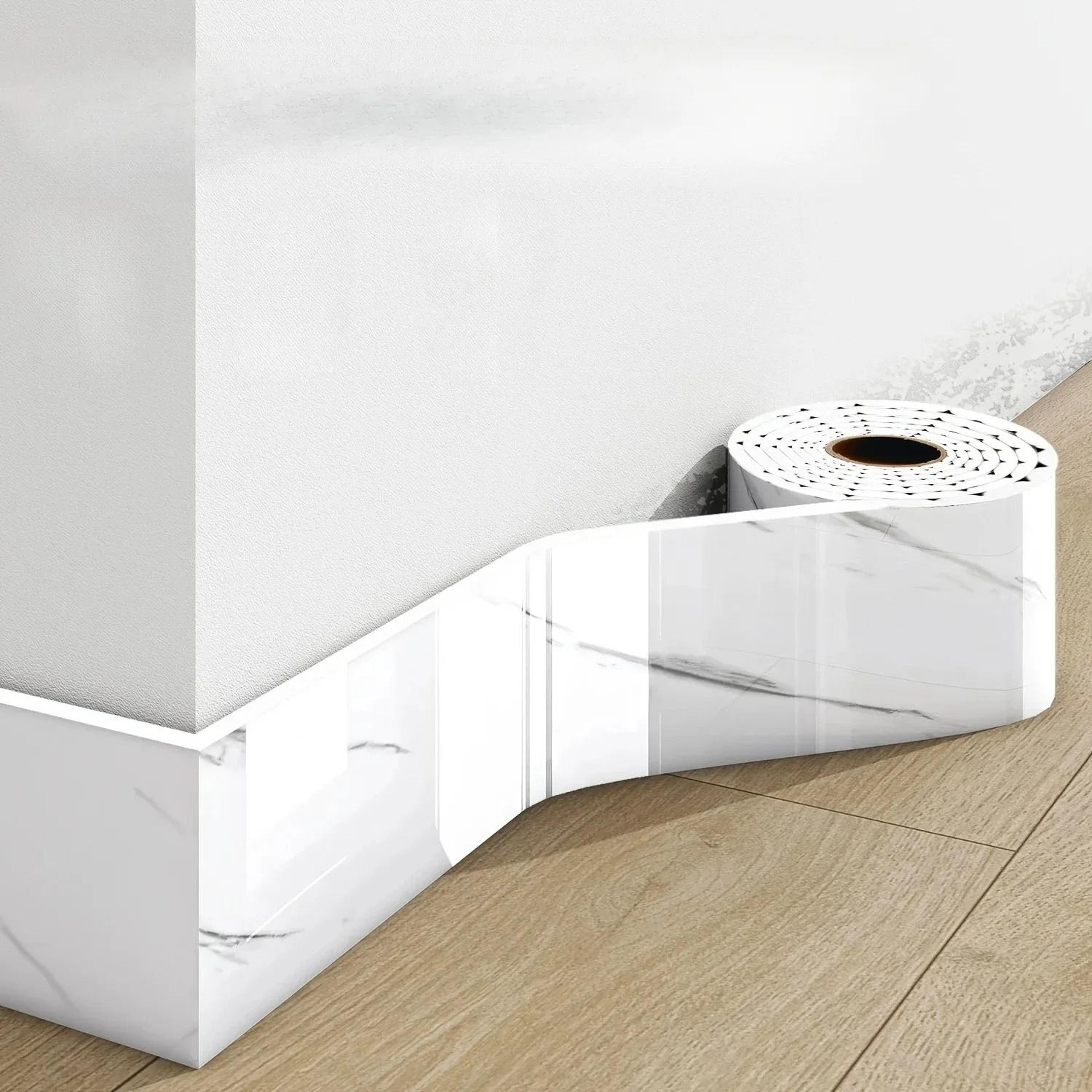 Edge Strips Foot Lines Surface Roll Waterproof Self Adhesive Vinyl Skirting Board Tape 3