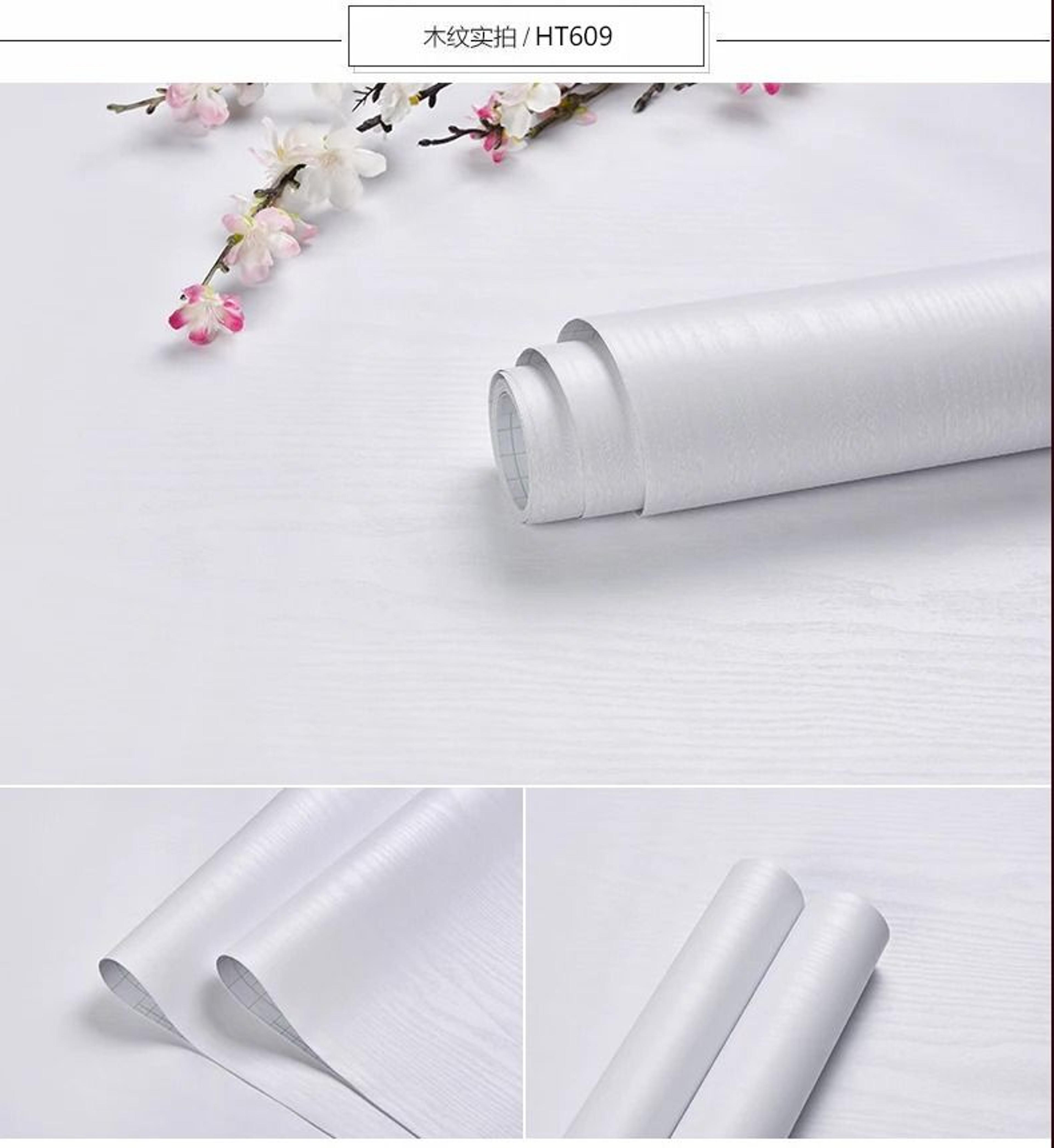 Solid Matte White Surface Roll Waterproof Self Adhesive Vinyl Contact Paper For Cabinets And Furnit 6