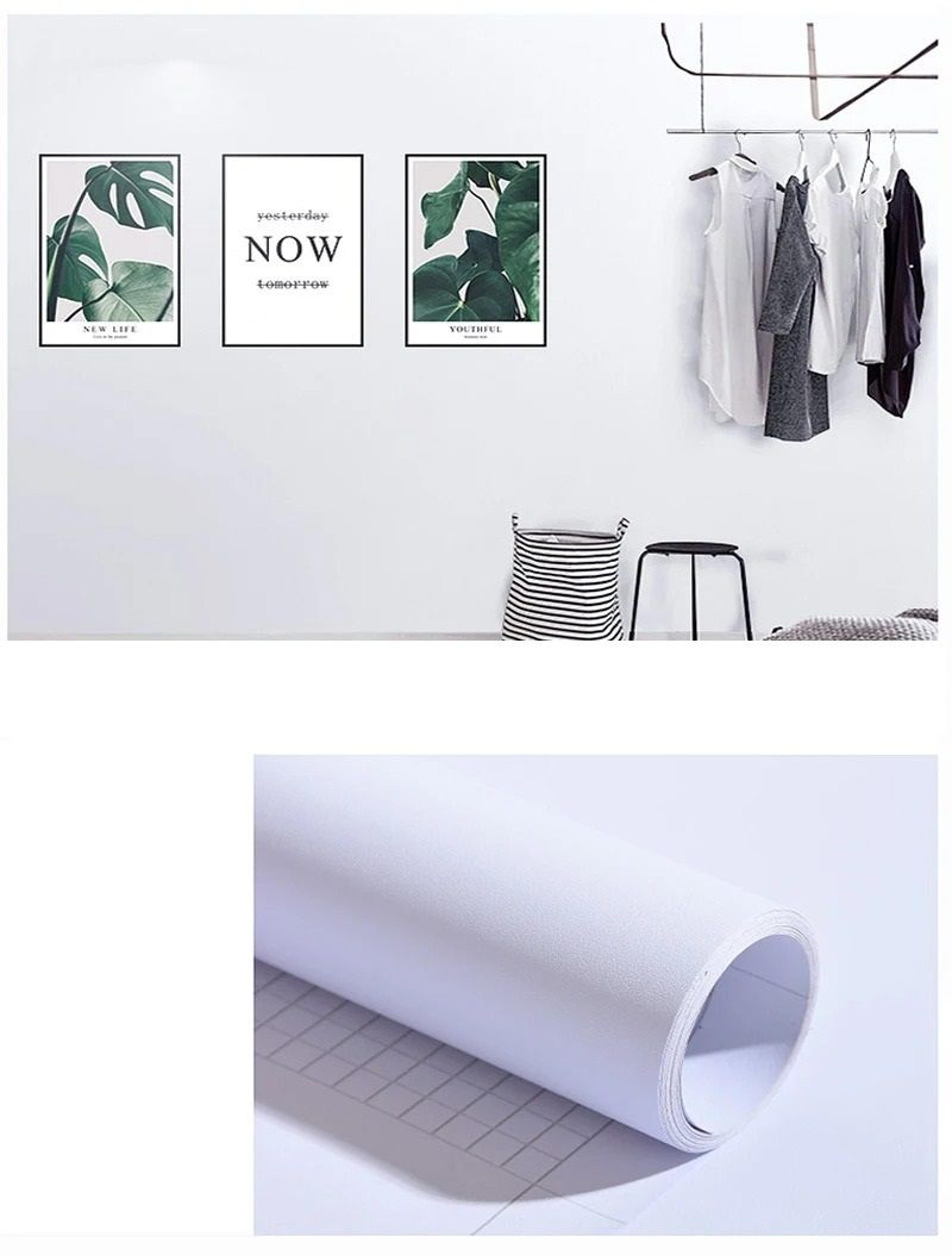 Solid Matte White Surface Roll Waterproof Self Adhesive Vinyl Contact Paper For Cabinets And Furnit 7