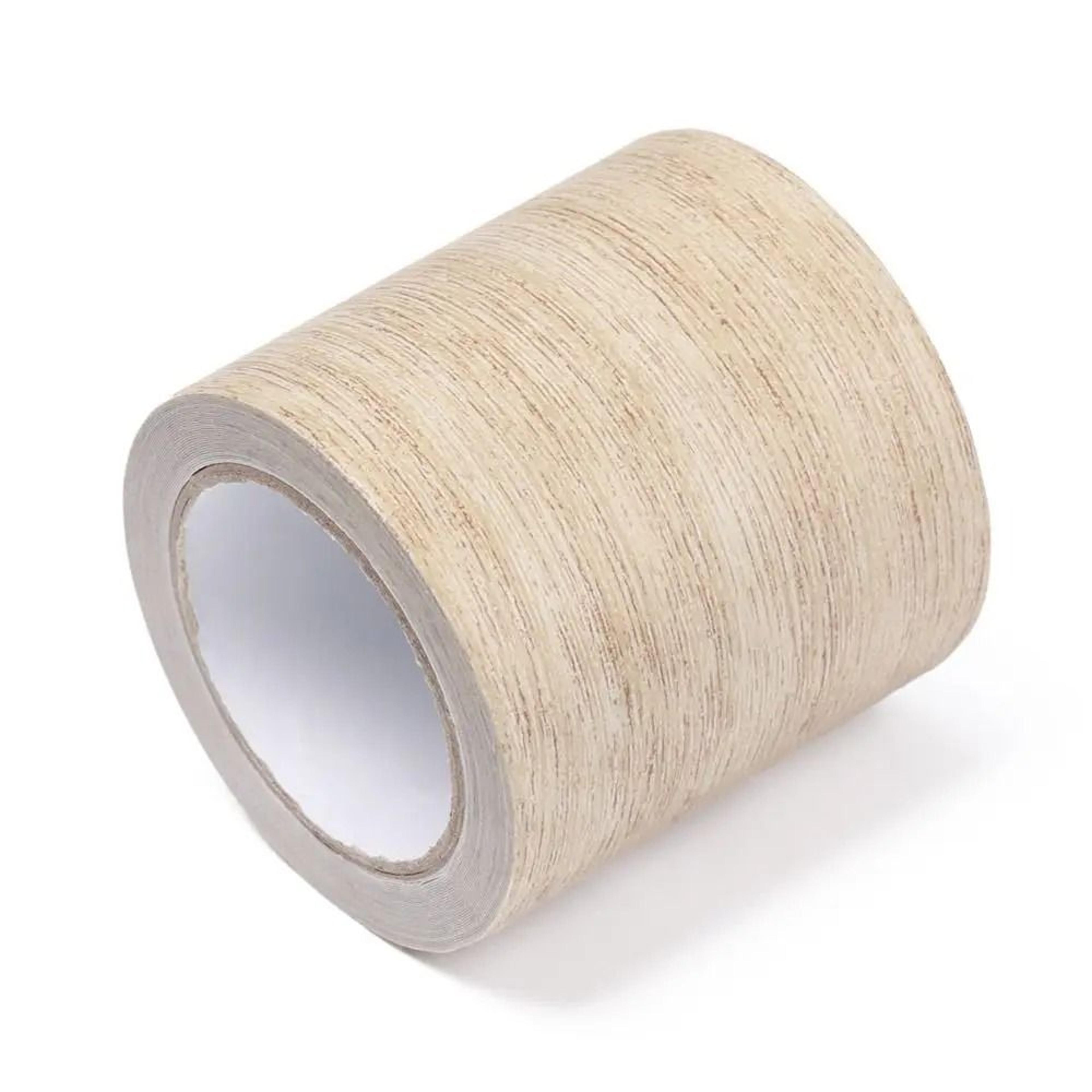 Wood Grain Pattern Repair Tape Roll Waterproof Self Adhesive Skirting Line Surface Sticker 12