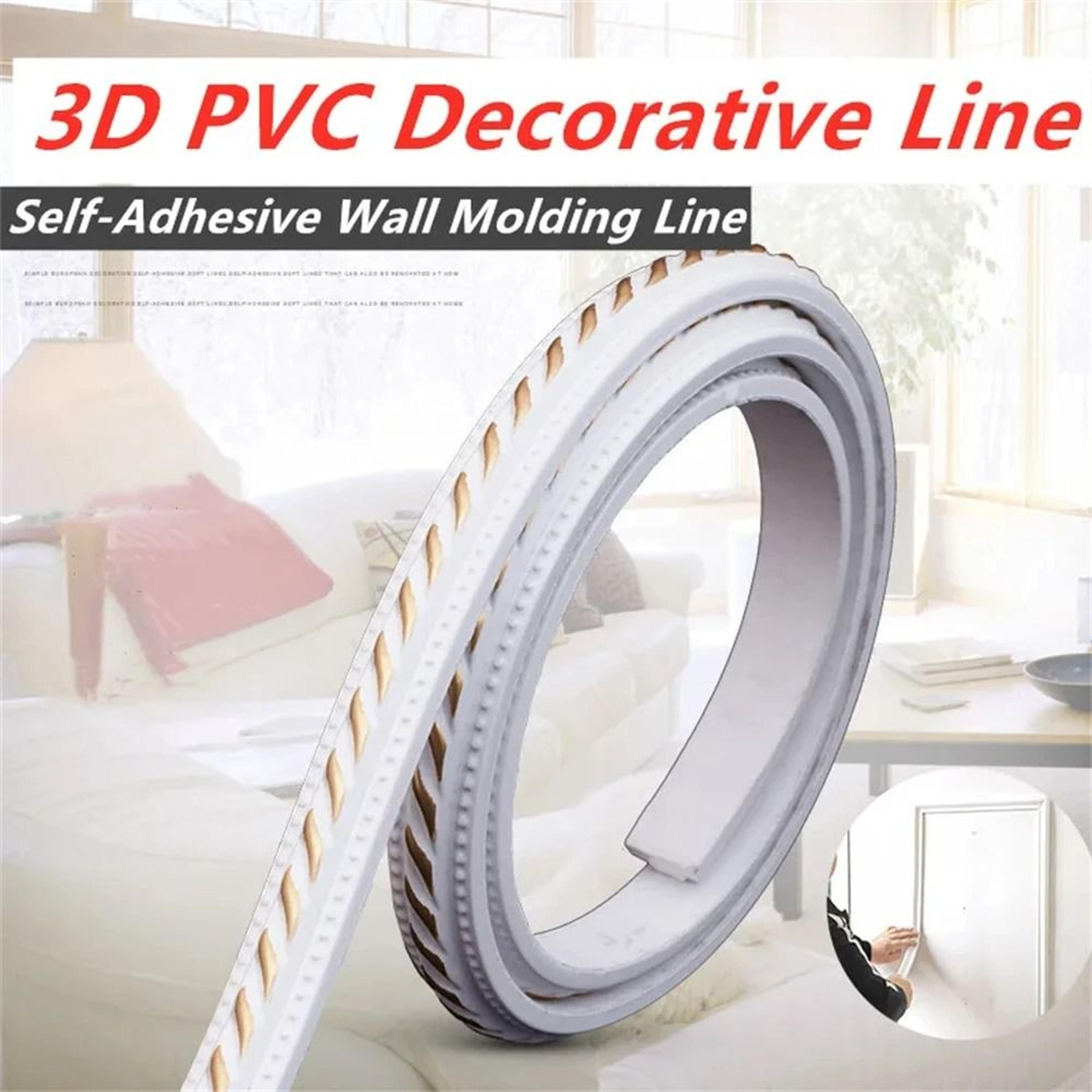 Faux Embossed Surface Roll Waterproof Self Adhesive Trim Strip Skirting Border 0