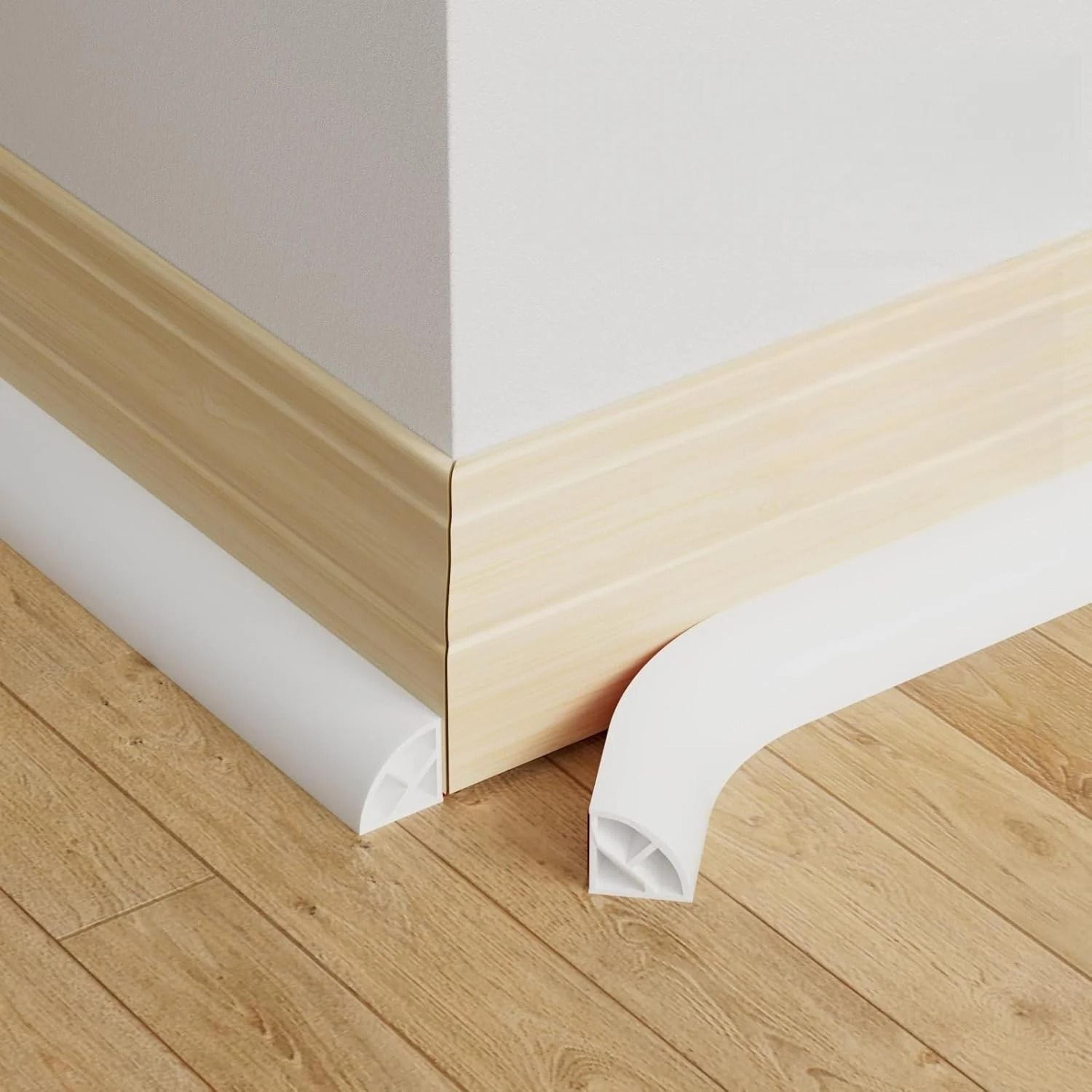 flexible quarter round molding caulk strip self adhesive bendable baseboard trim