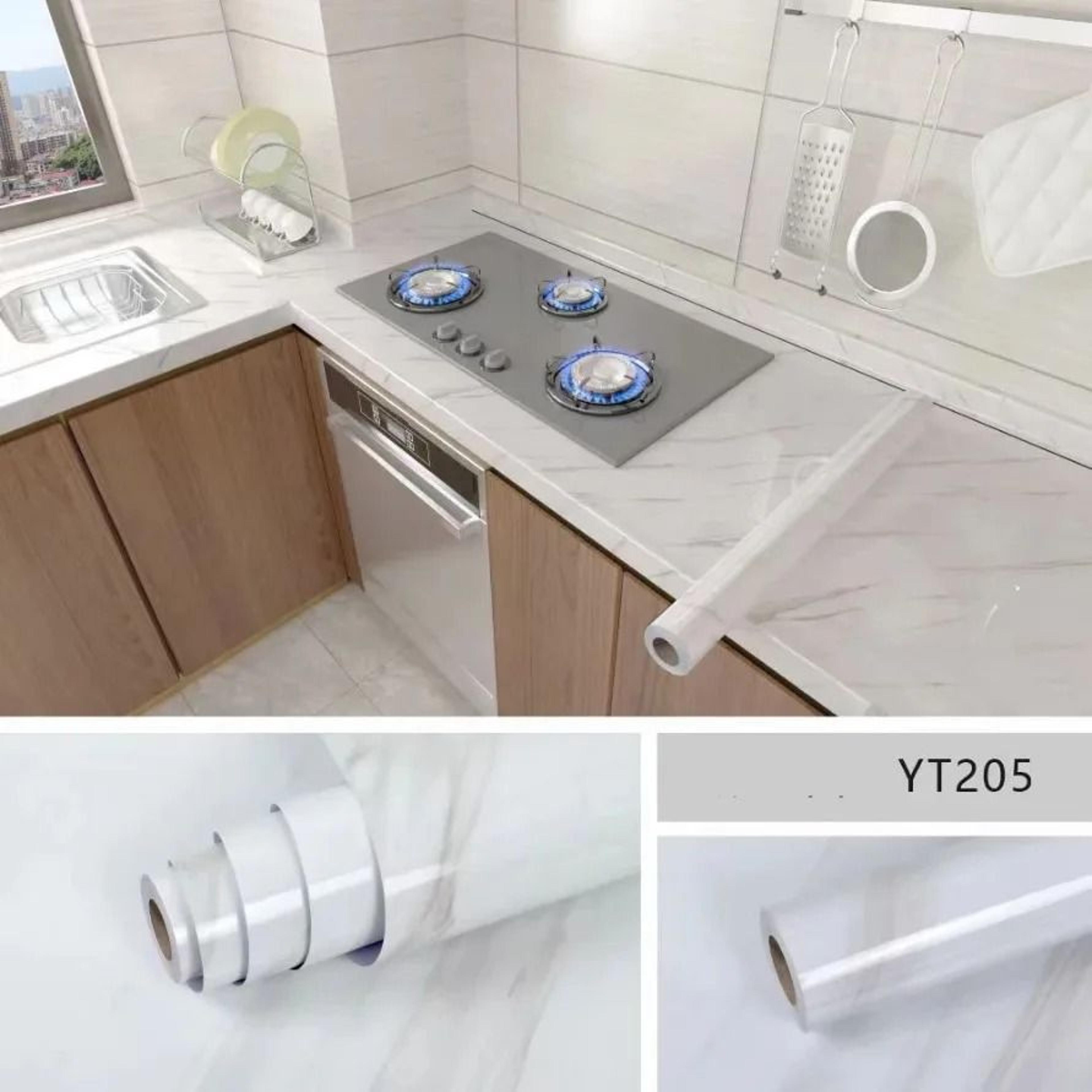 Oil Proof Marble Pattern Surface Roll Waterproof Self Adhesive Vinyl Wallpaper Countertop Cabinet F 9