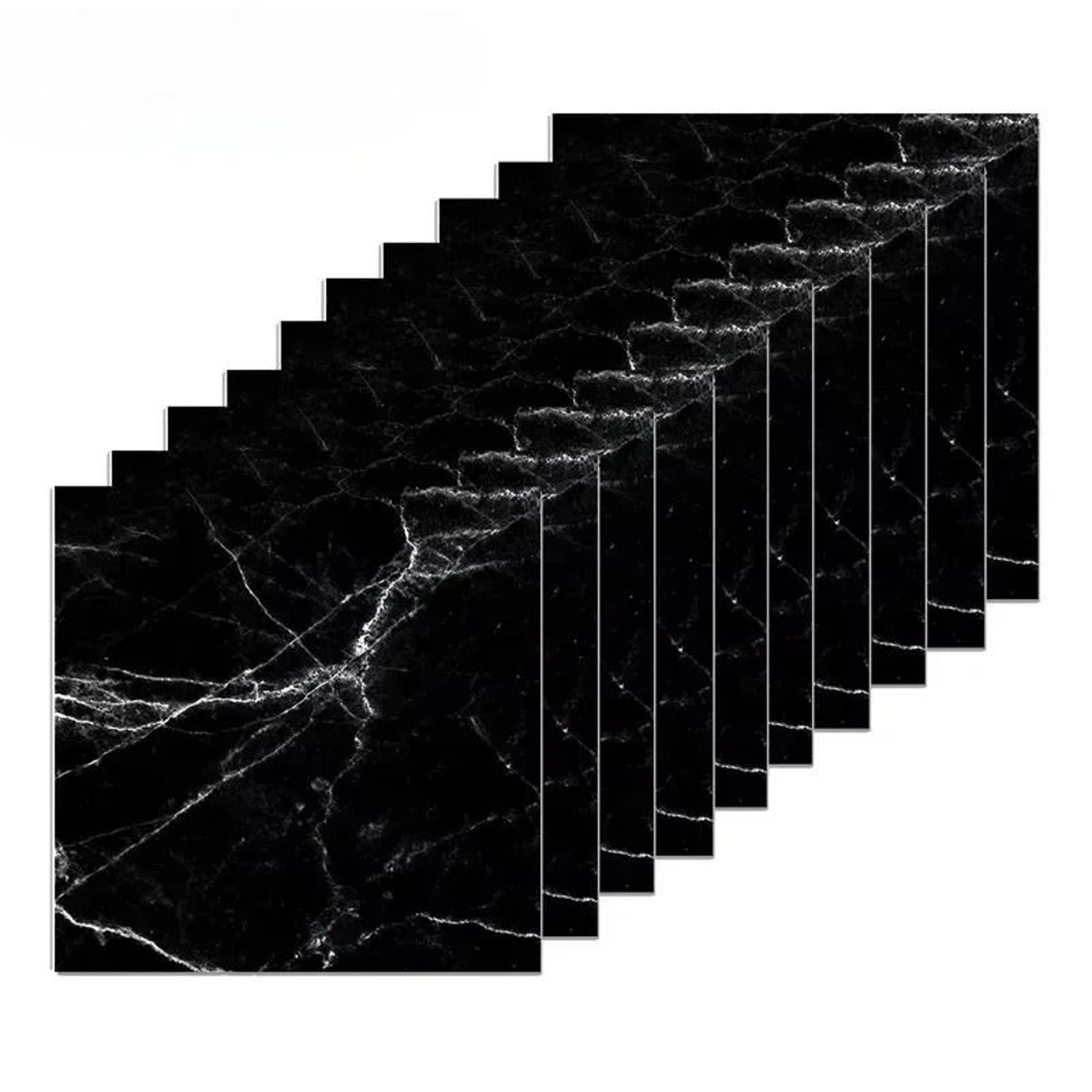 3D Marble Pattern Self Adhesive Waterproof Tile Wall Stickers Pack 9