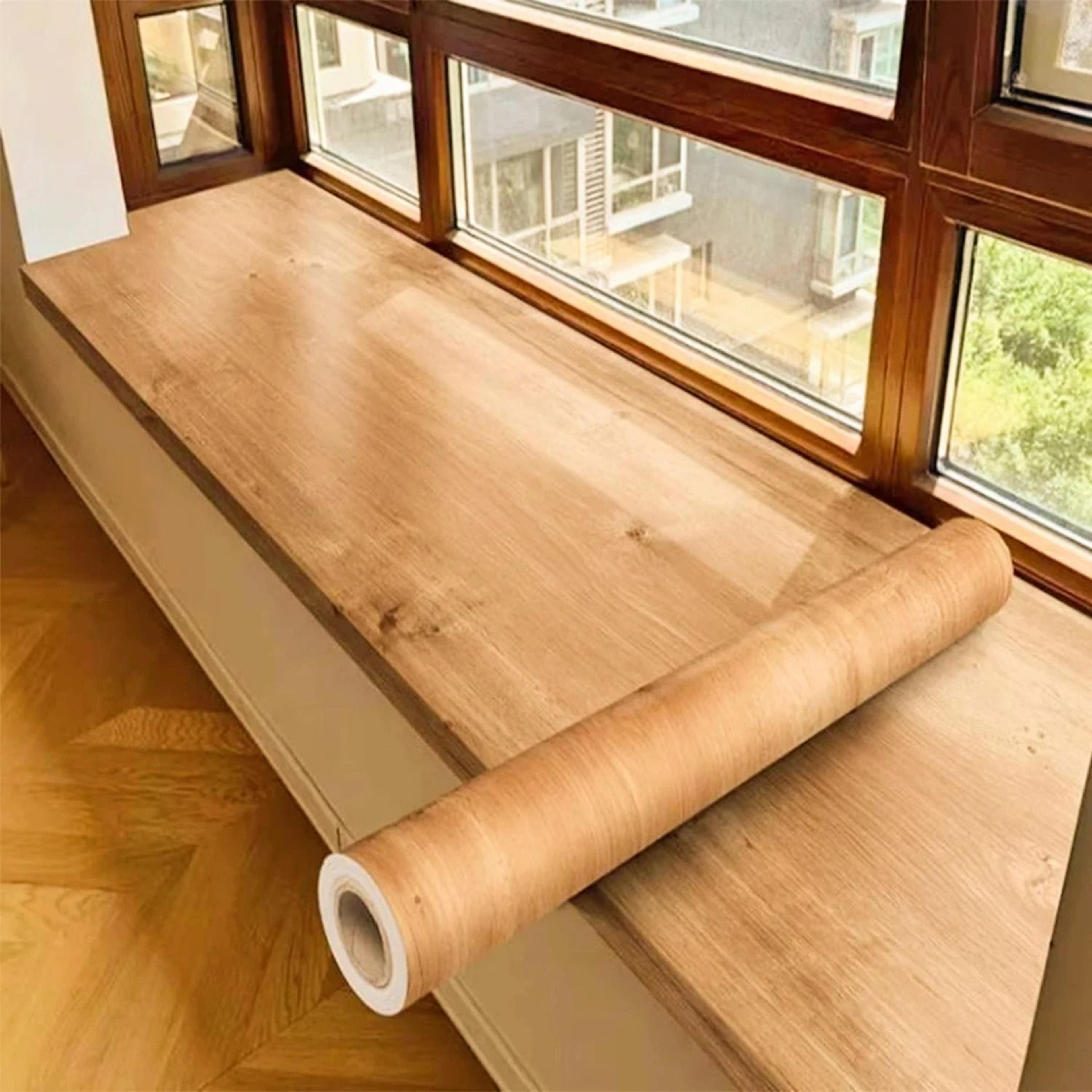 realistic wood grain furniture refinishing contact film roll