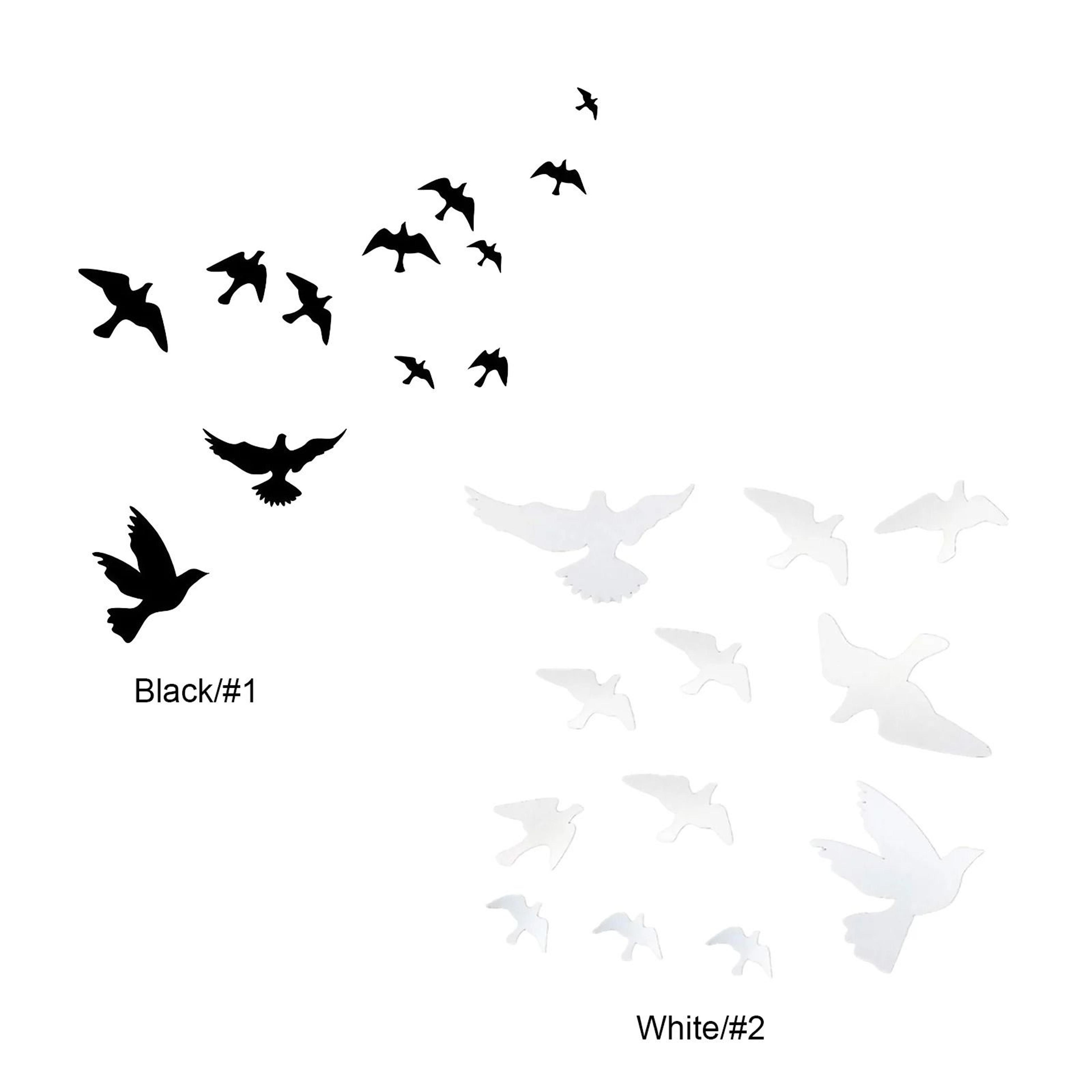 Anti Collision Window Alert Bird Silhouette Decal Set 0