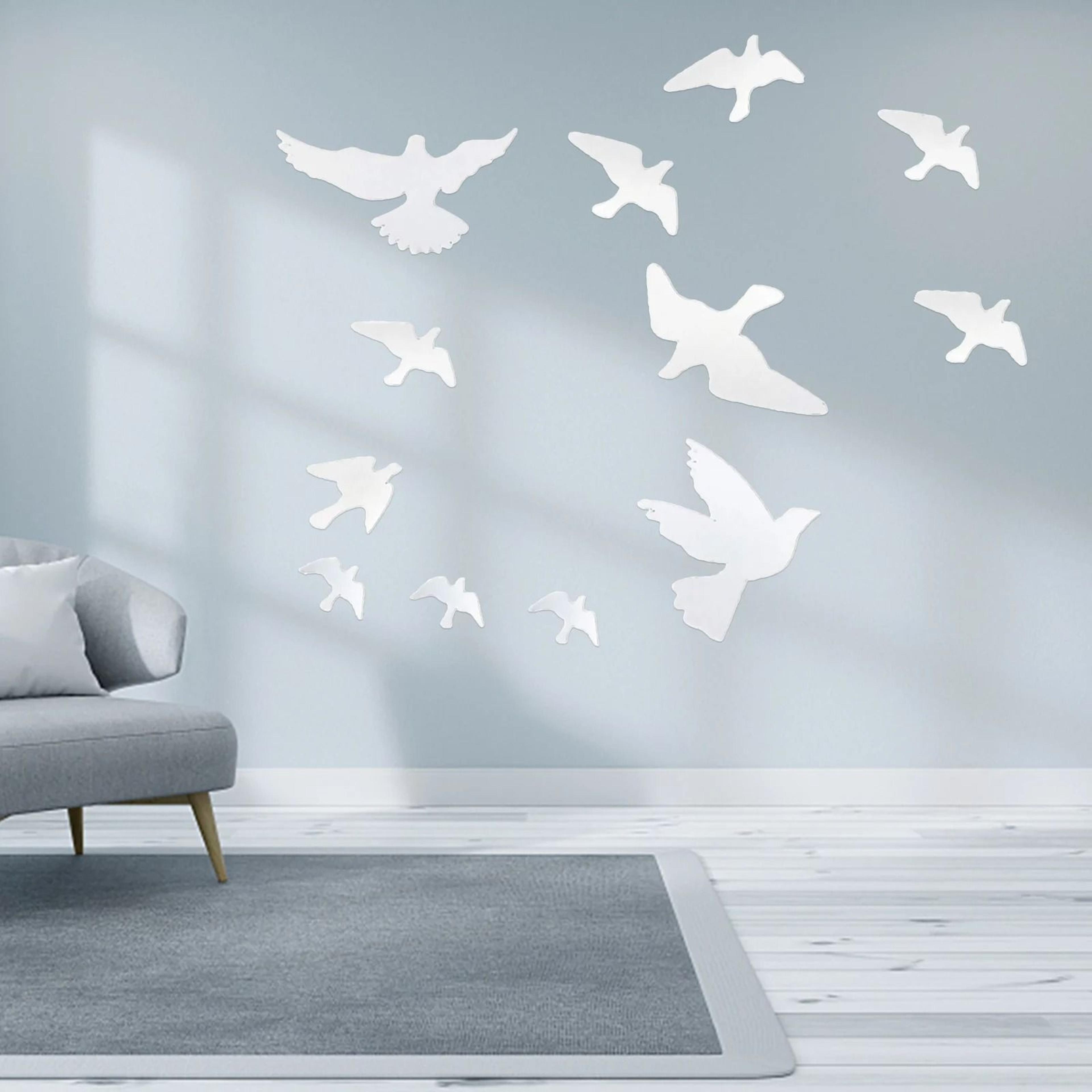 Anti Collision Window Alert Bird Silhouette Decal Set 4