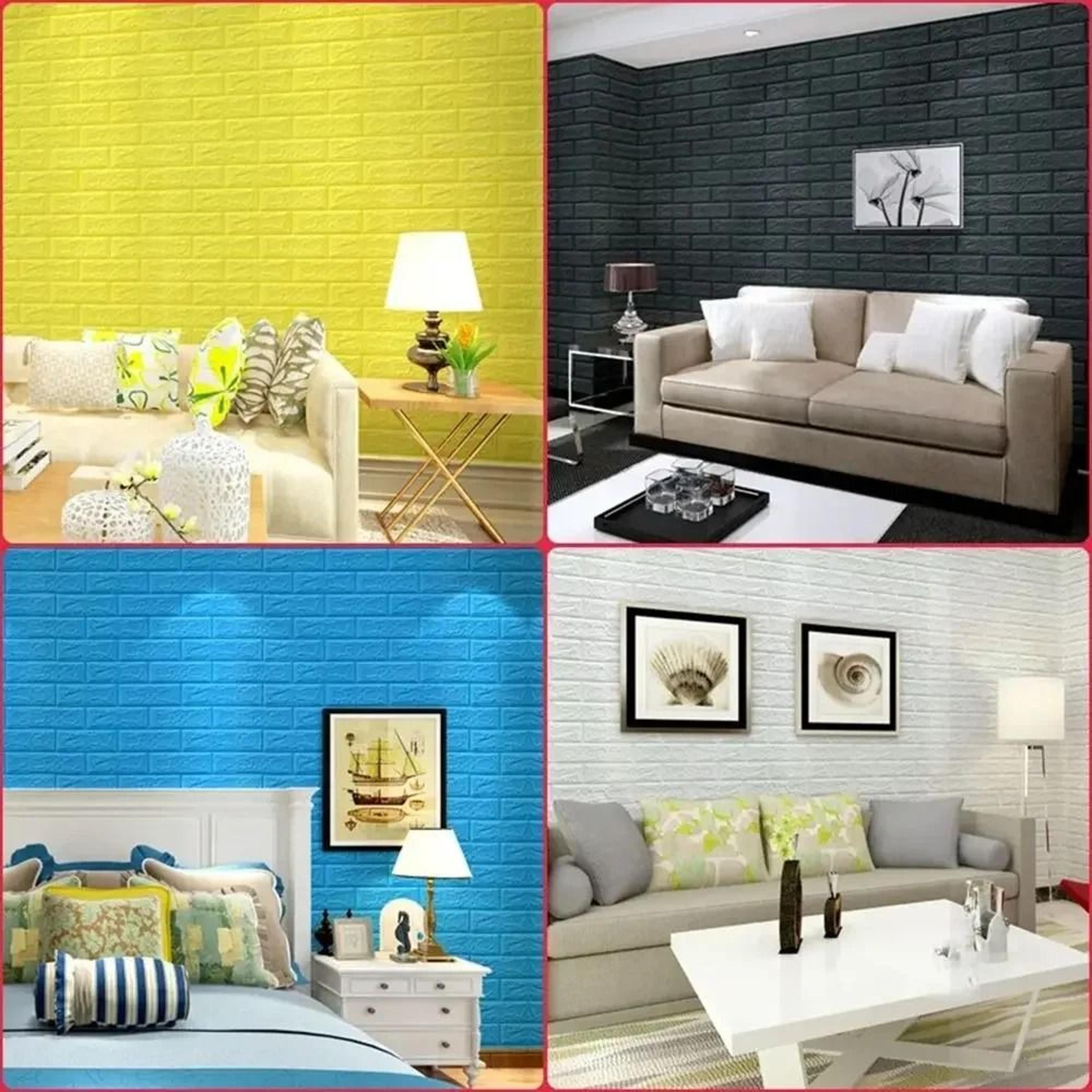 3D Waterproof Soundproof Foam Brick Wall Panel Sticker 4
