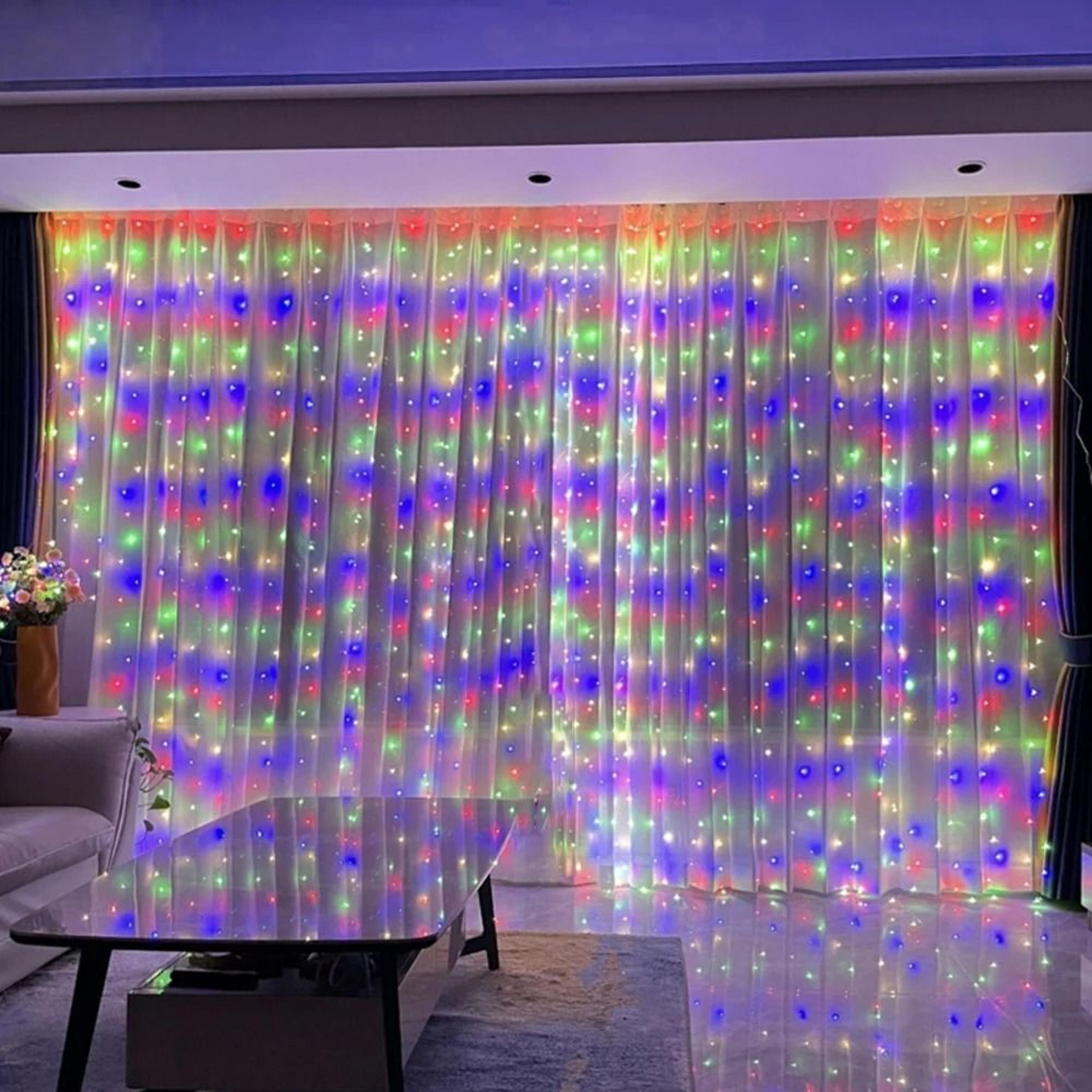 Remote Control USB LED Curtain Fairy String Lights 10