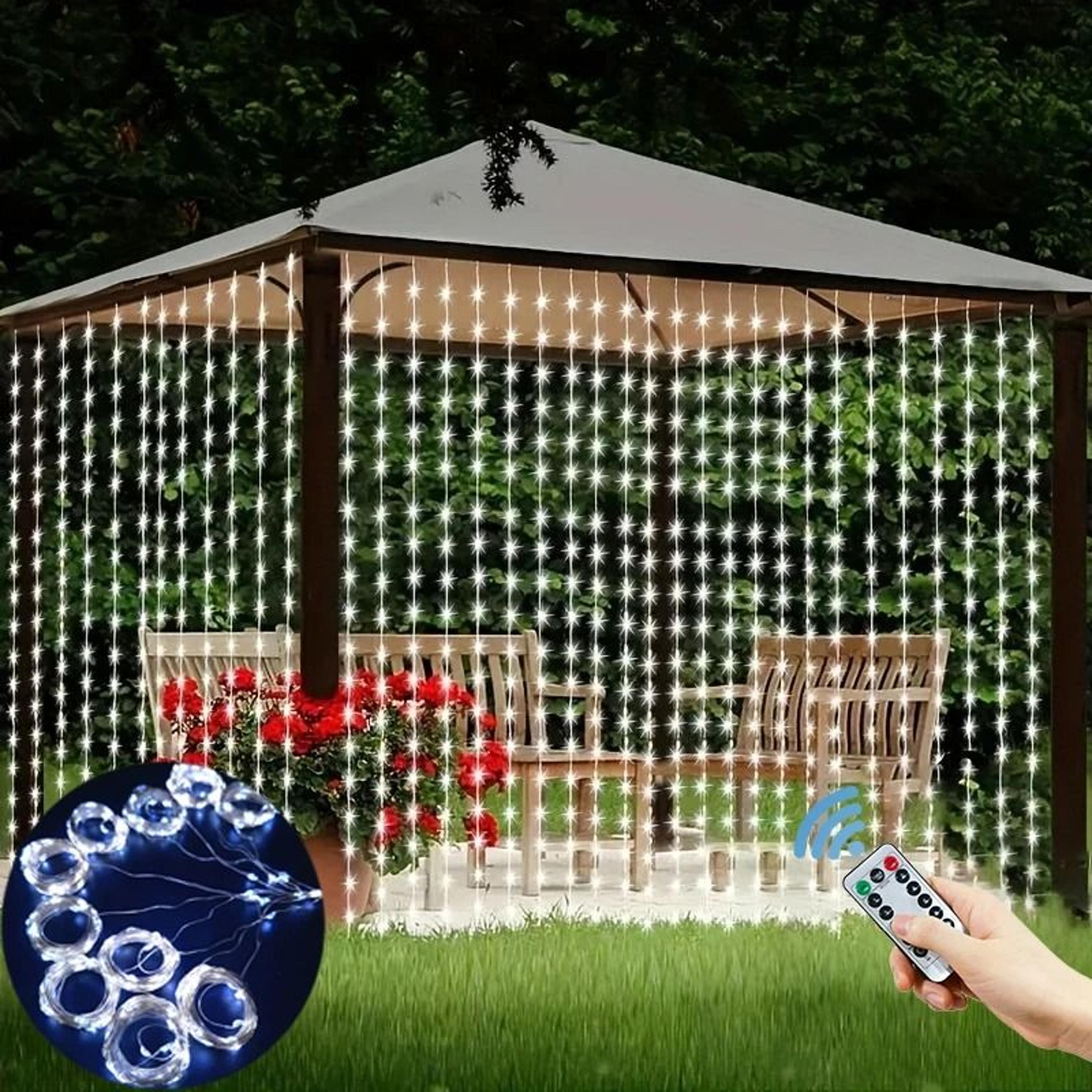 Compact Low Voltage USB Powered LED Curtain Light Array For Festive Decor 6