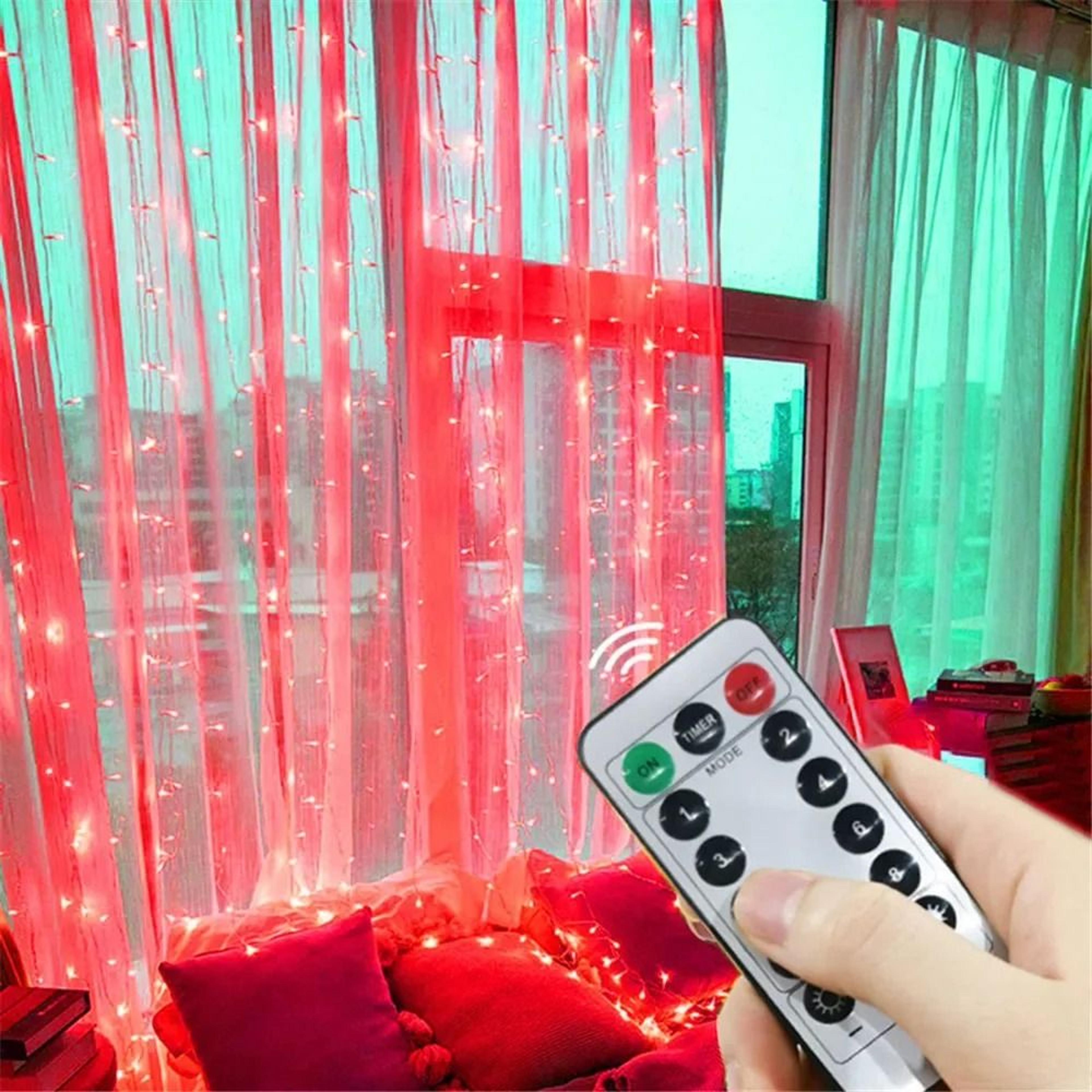 Remote Controlled Festoon USB LED Curtain String Lights For Holiday And Home Decor 13