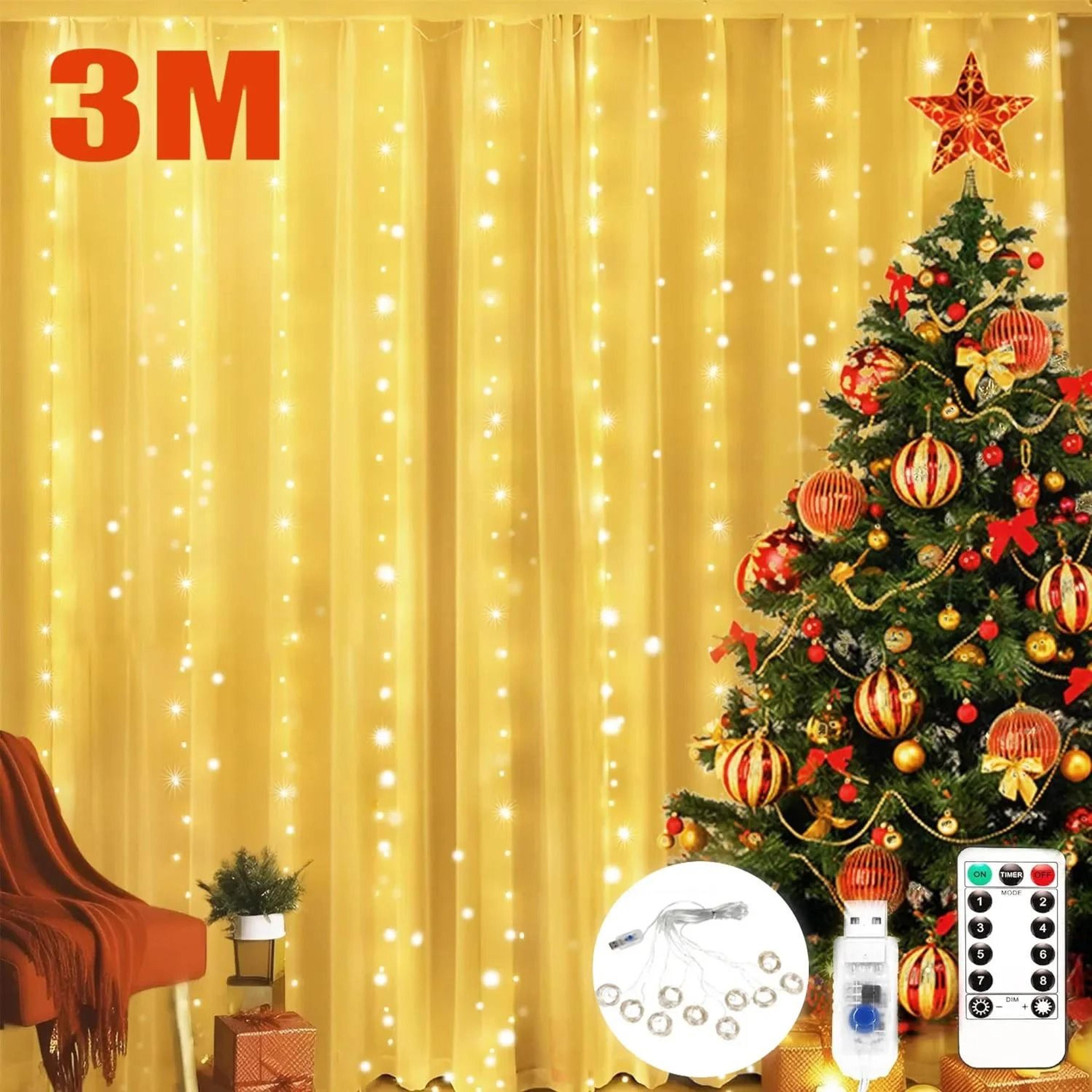 remote controlled 3m series usb waterfall led curtain garland fairy string lights for christmas and wedding decor