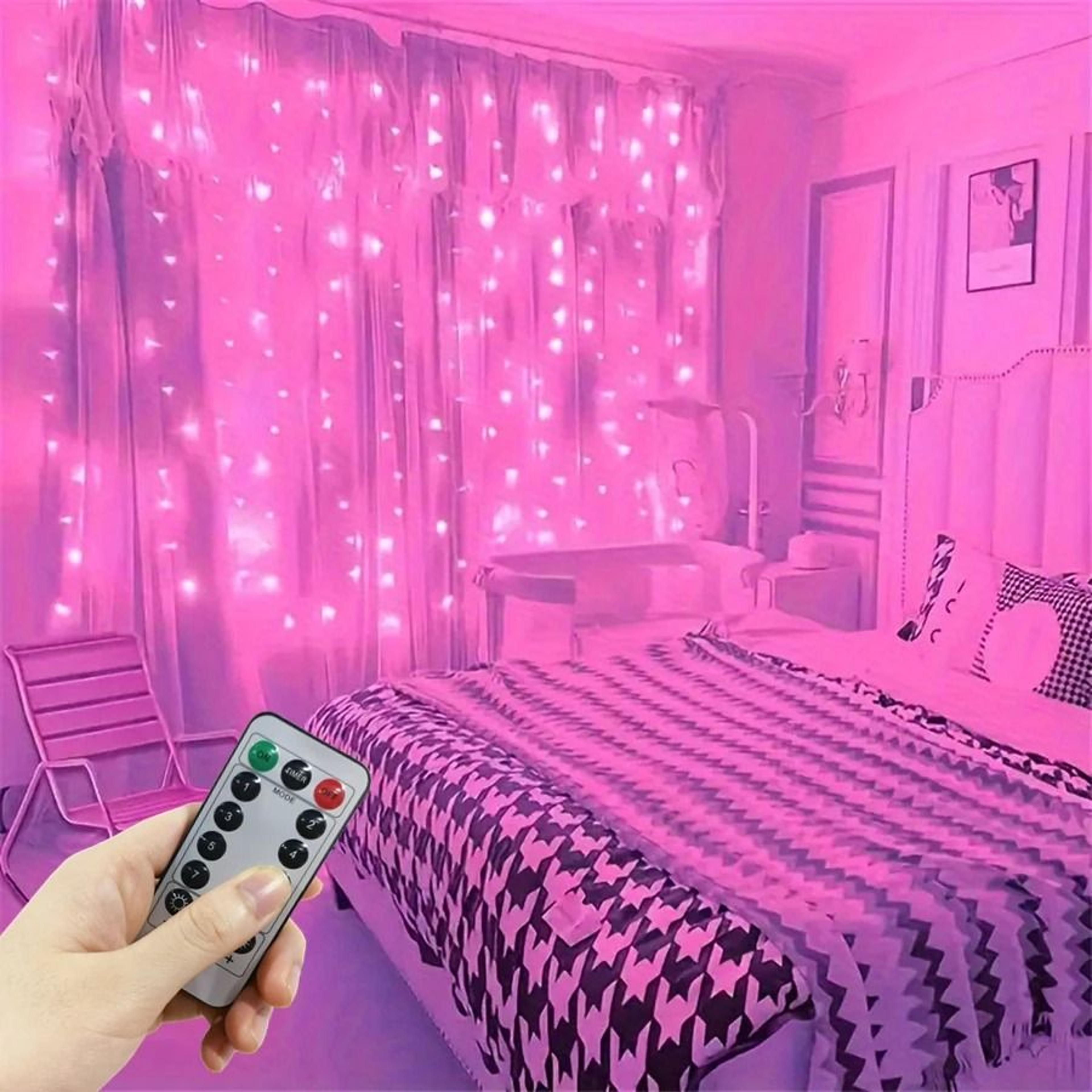 Remote Controlled USB Window LED Curtain String Lights With 8 Modes For Bedroom And Festive Gift De 11