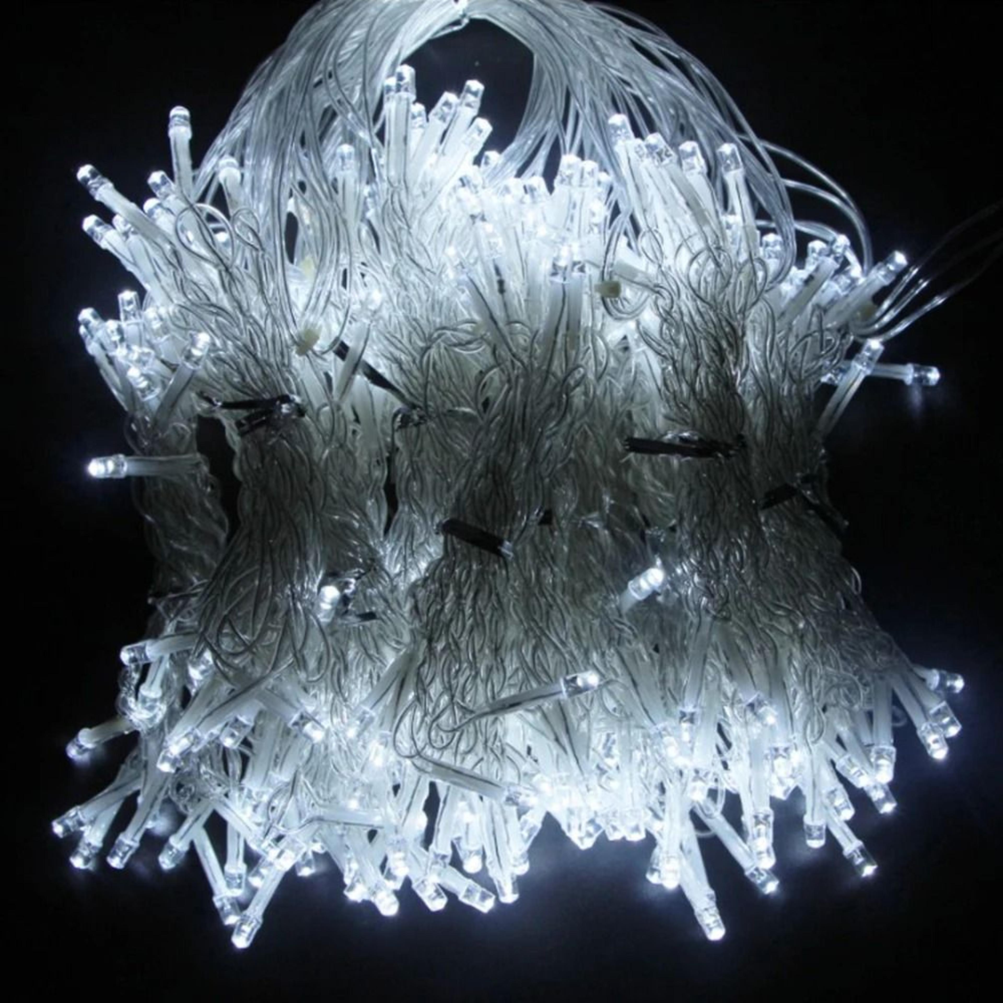 Battery Controlled LED Icicle Curtain String Lights For Christmas Wedding And Home Patio Decor 7