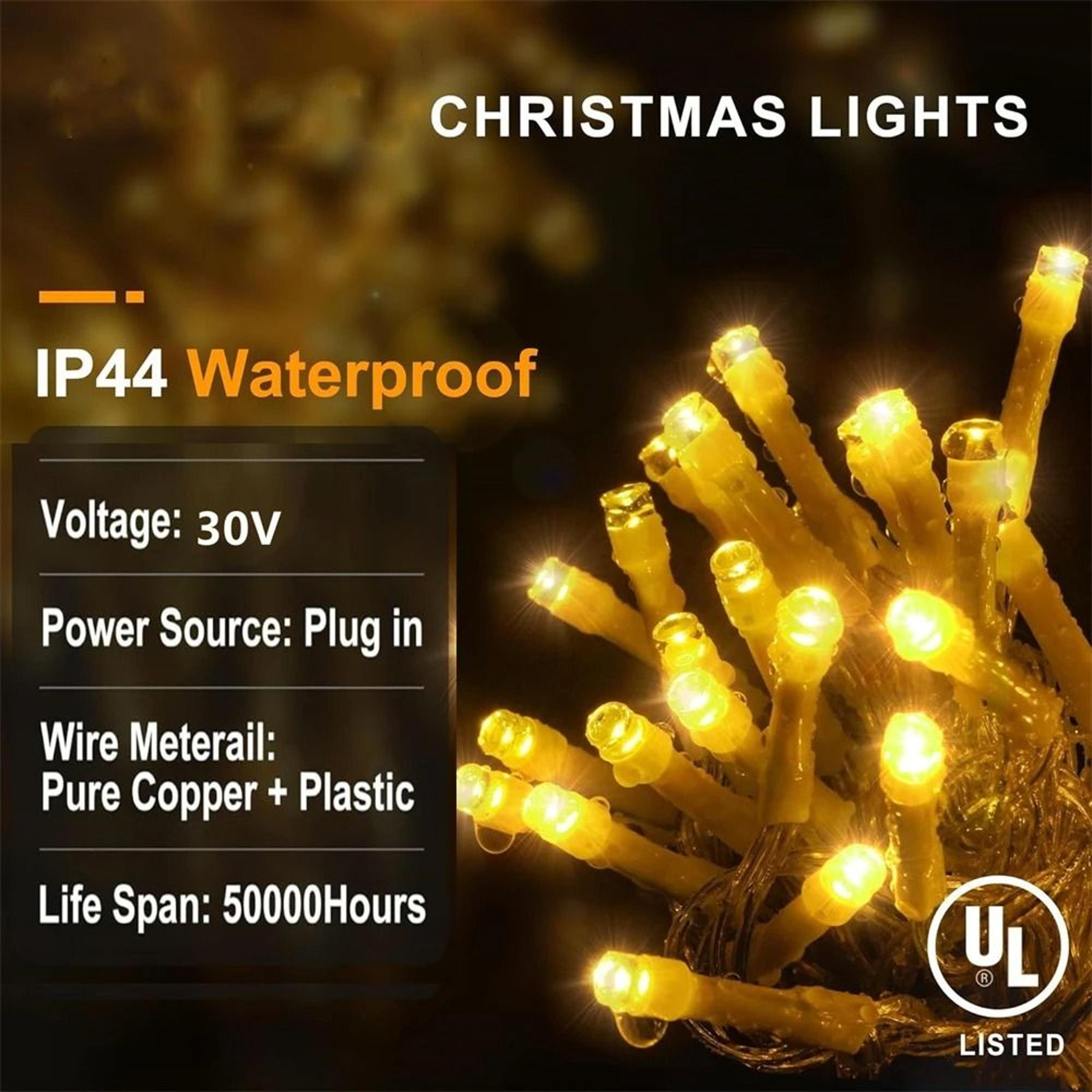 Connectable Outdoor LED Icicle Curtain String Lights For House Eaves Rooflines And Holiday Decor 2