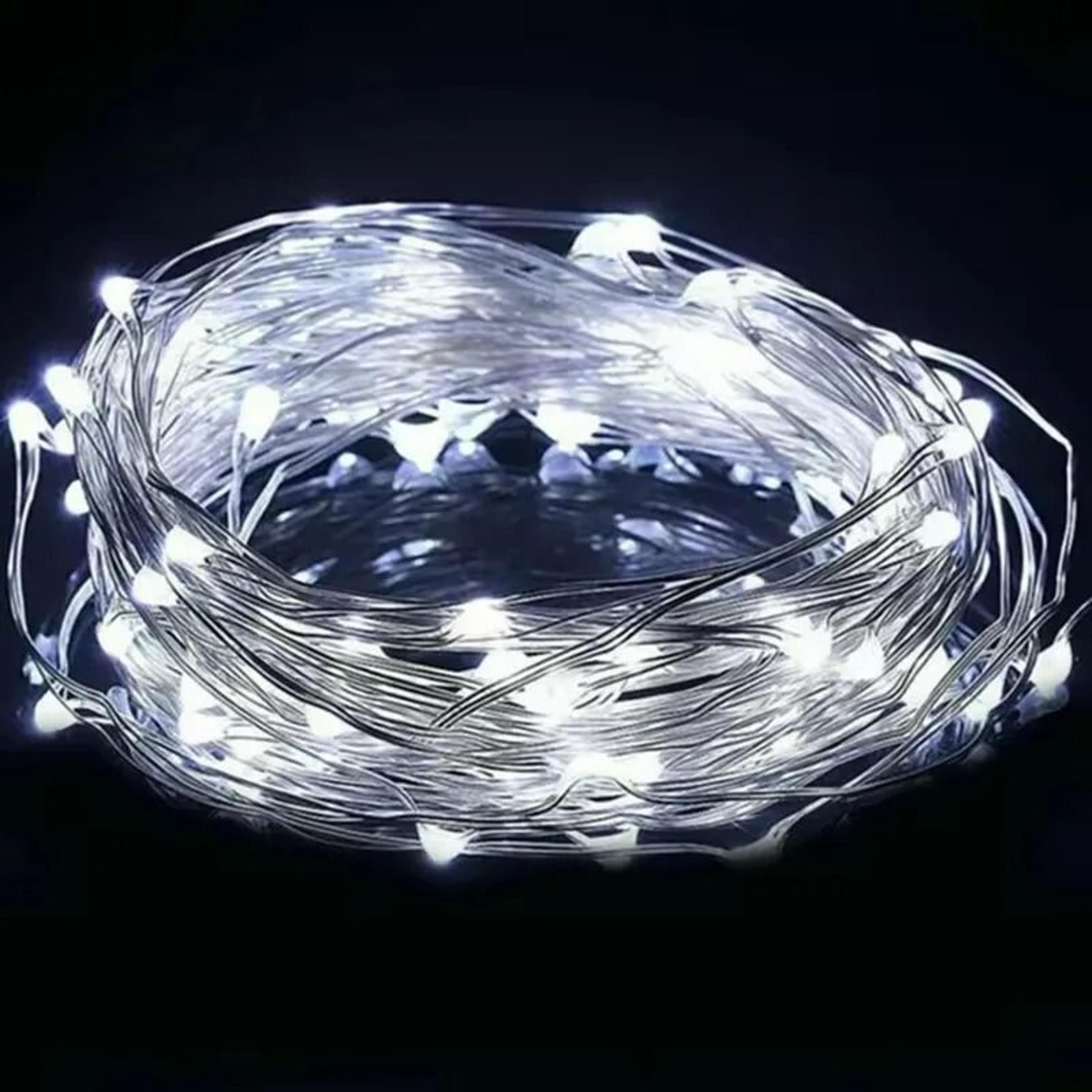 Battery Powered LED Fairy String Lights With Flexible Wire Strand For Bedroom Garden And Party Deco 8
