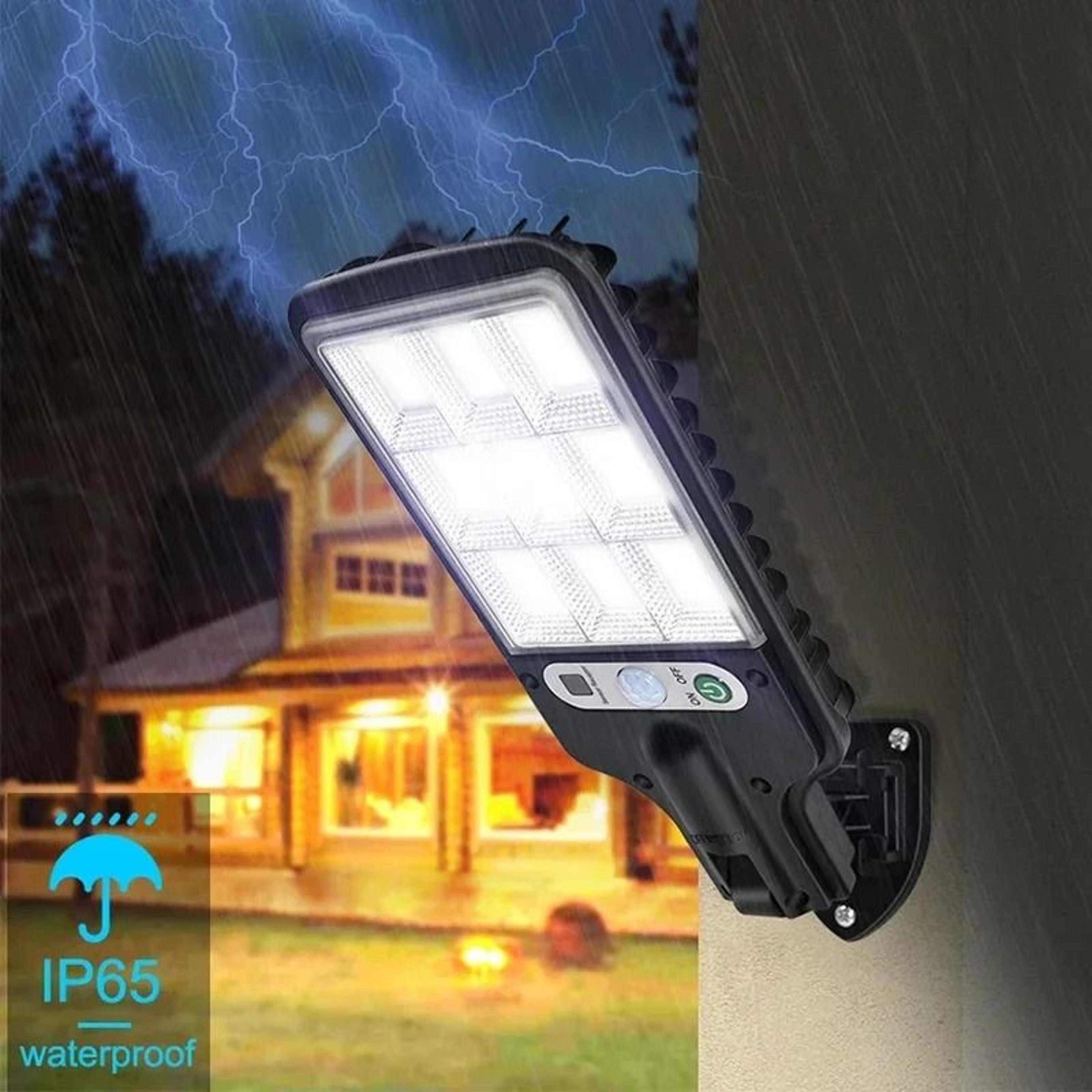 Outdoor 108 COB Solar Motion Sensor Security Wall Light With 3 Modes And IP65 Waterproofing For Gar 2