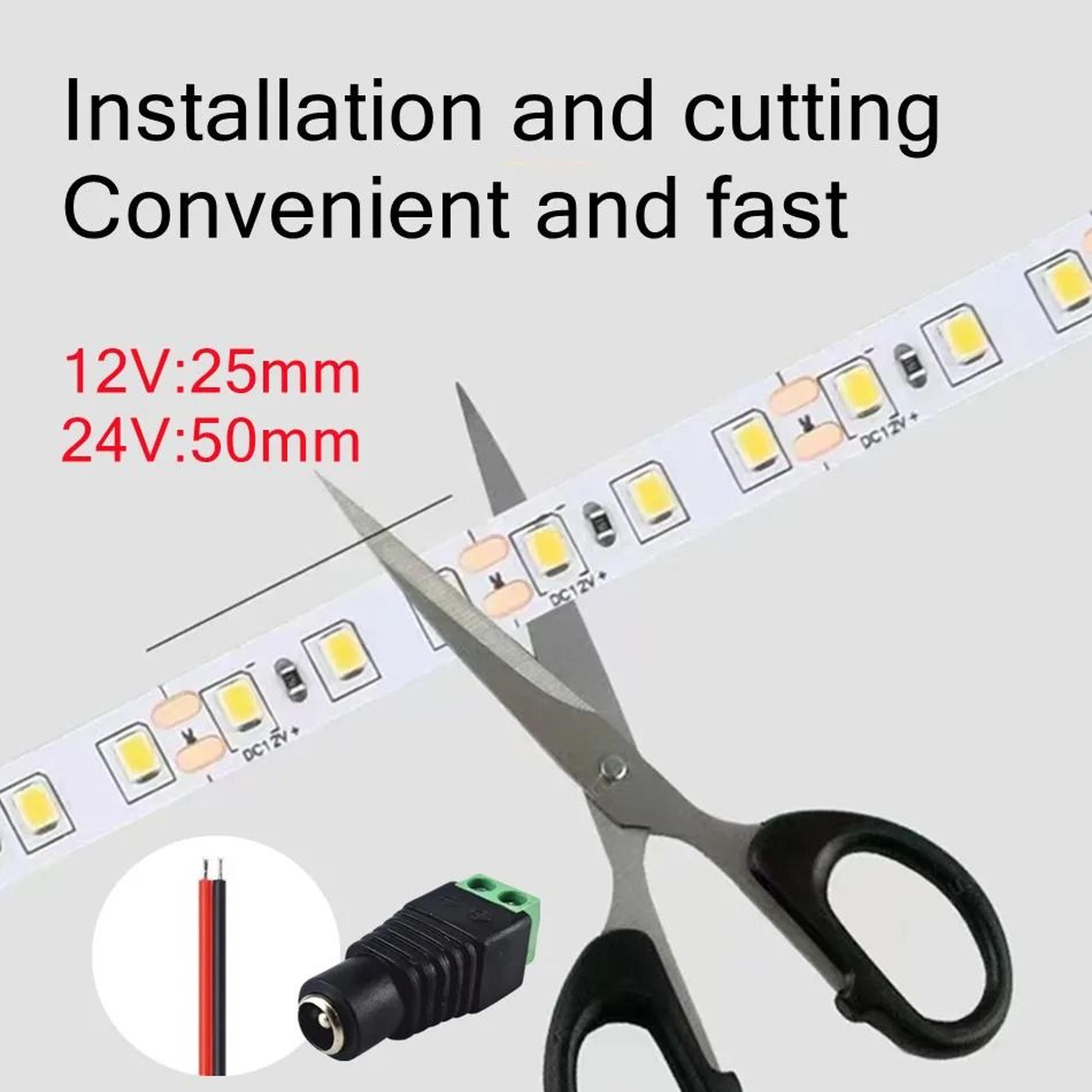 DC 12V 24V Flexible SMD 2835 LED Strip Light 120 LEDs Per Meter For Home Cabinet Architectural And  1