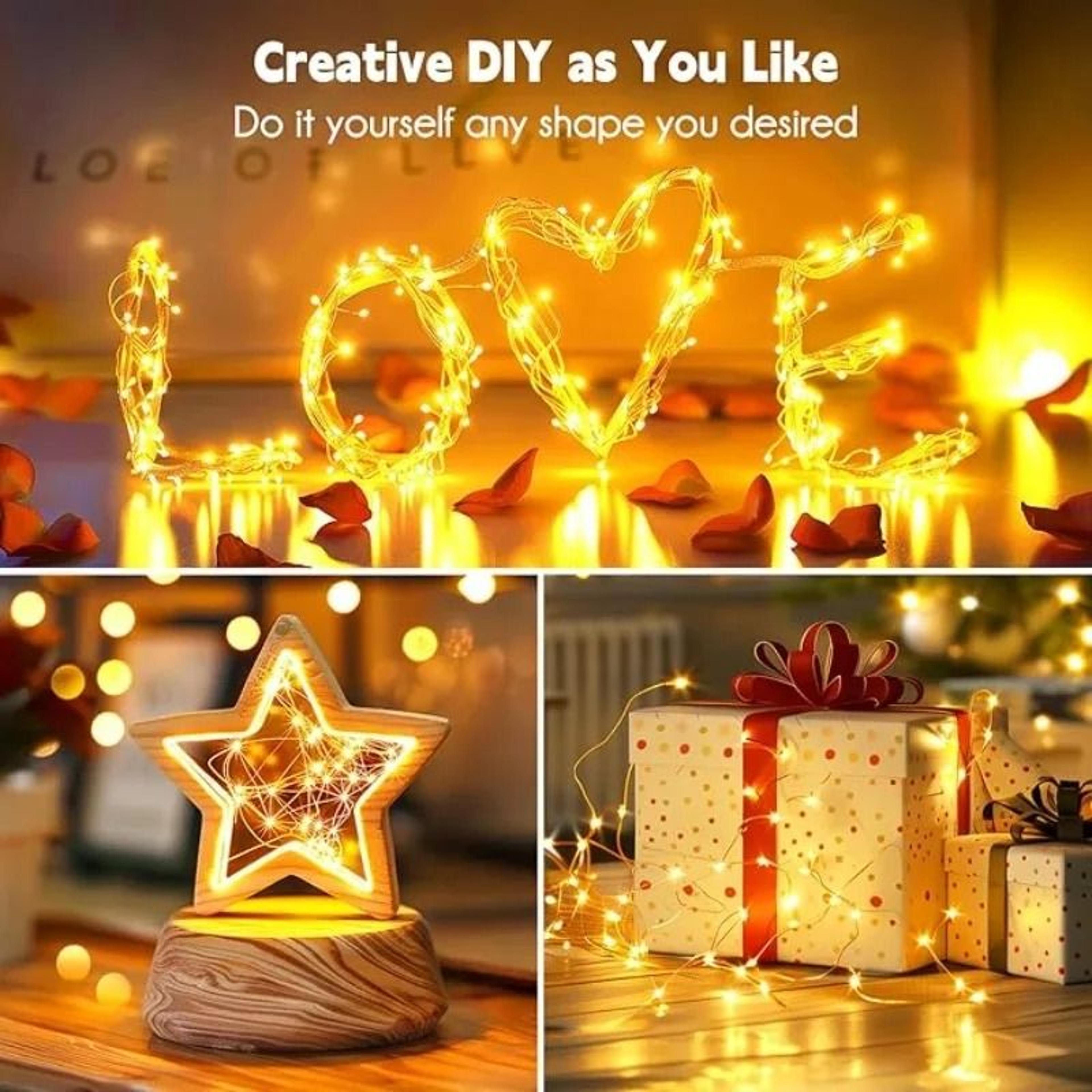 Waterproof Battery Powered LED Silver Wire Firefly Starry Lights For Wedding Party And Christmas De 2