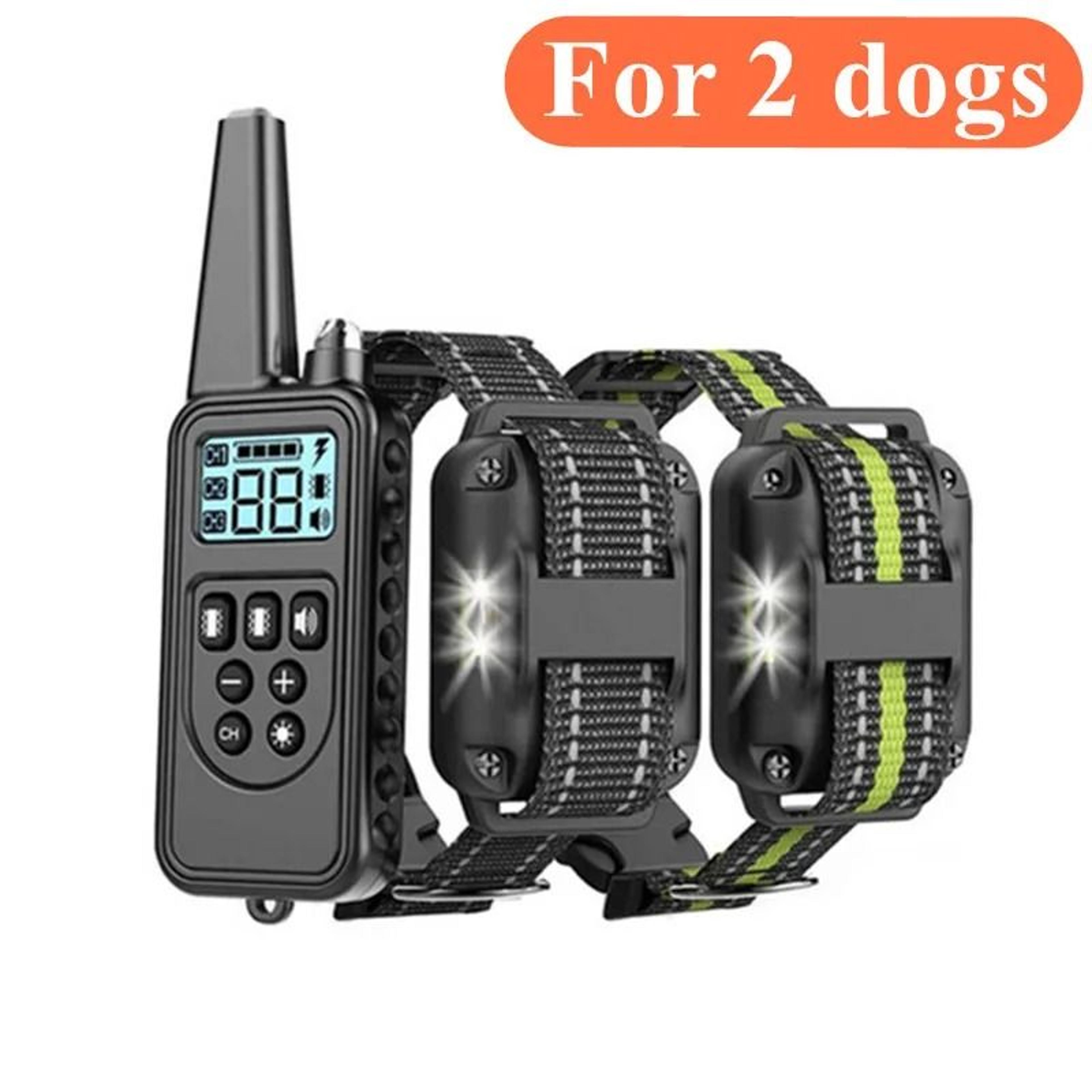 Remote Dog Training Collar 875 Yard Range Rechargeable Waterproof Electronic Shock Collar With Nylo 6