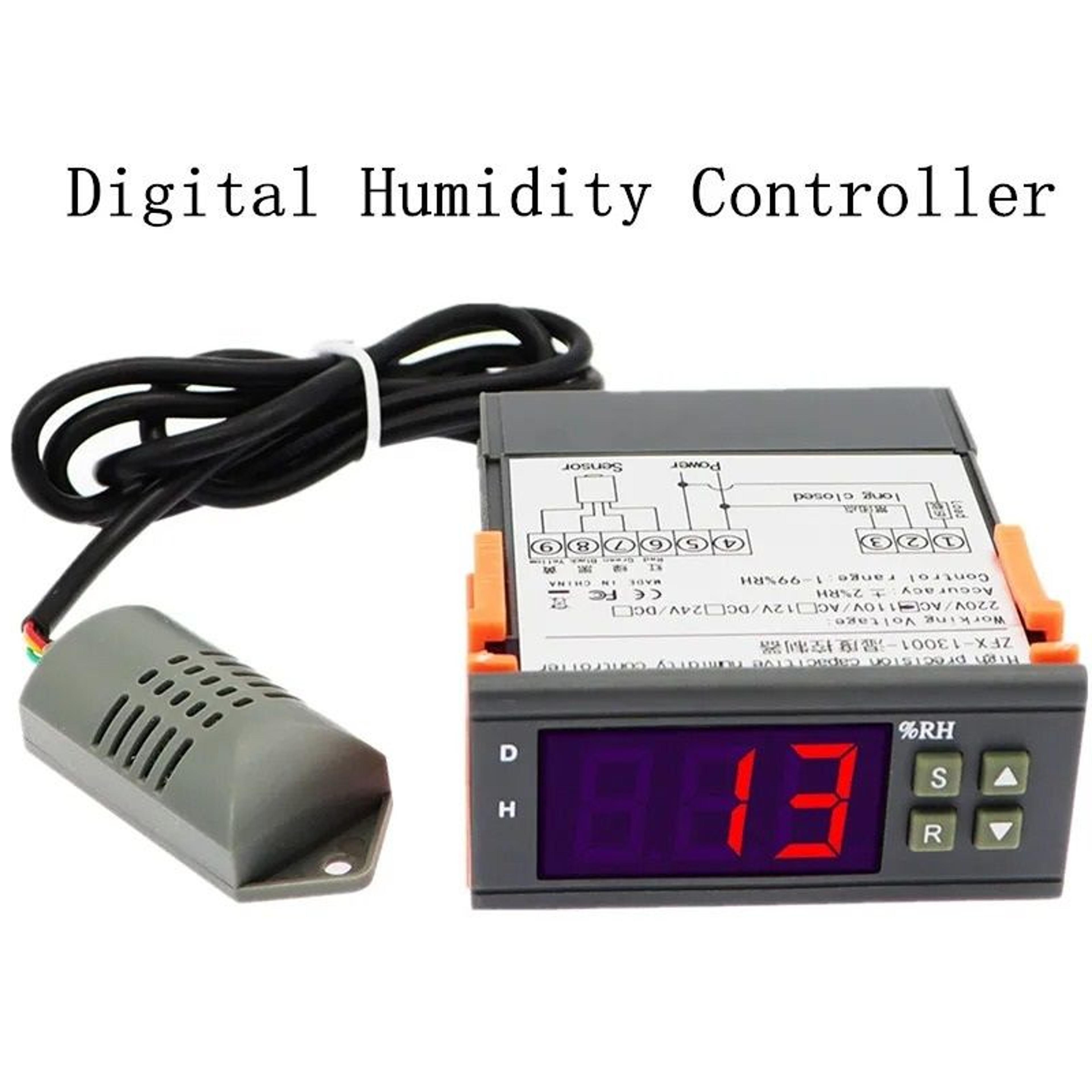 digital humidity controller 1 percent to 99 percent rh hygrometer switch 220v 10a hygrostat