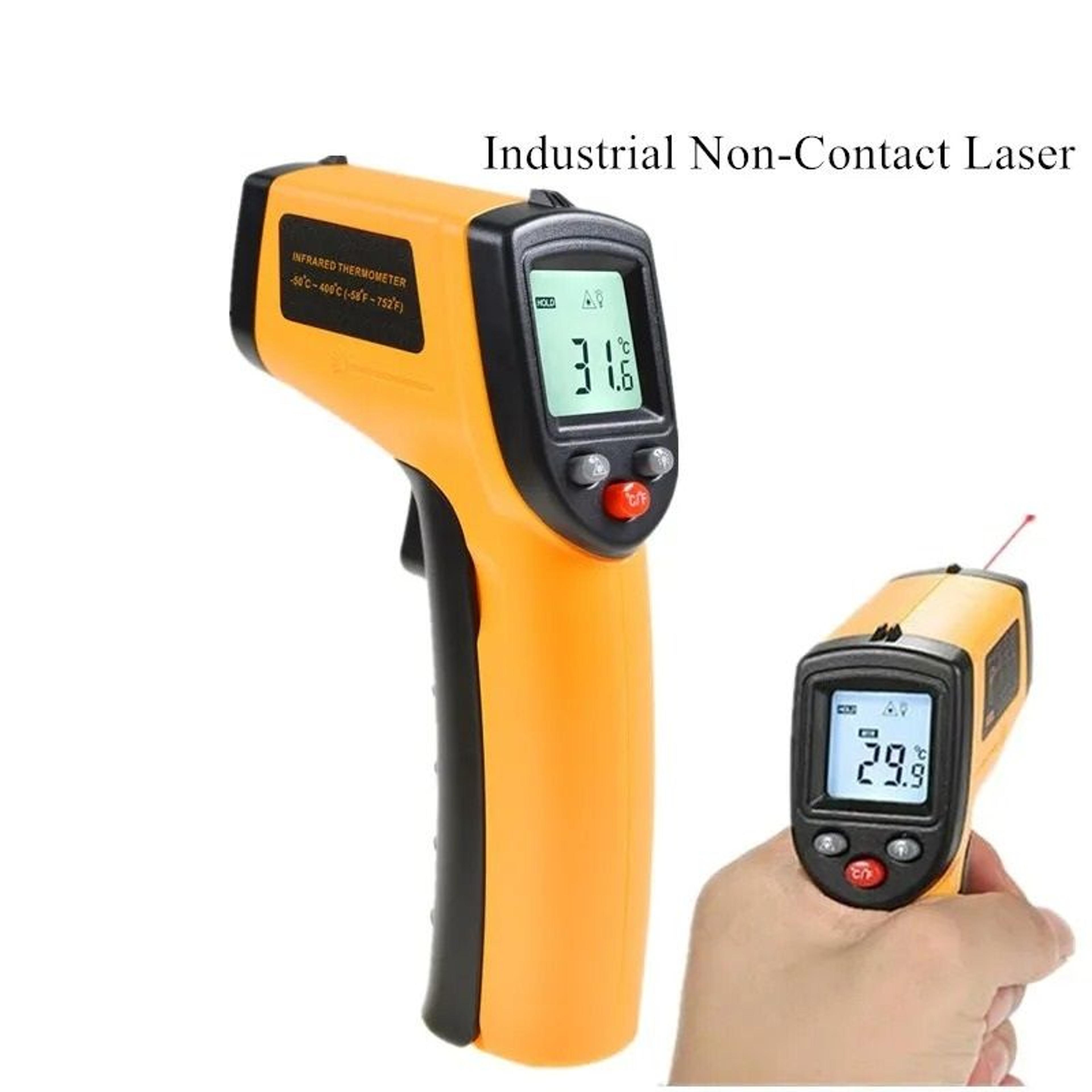industrial non contact digital infrared thermometer gun minus 58 to 752 fahrenheit ir laser temperature meter