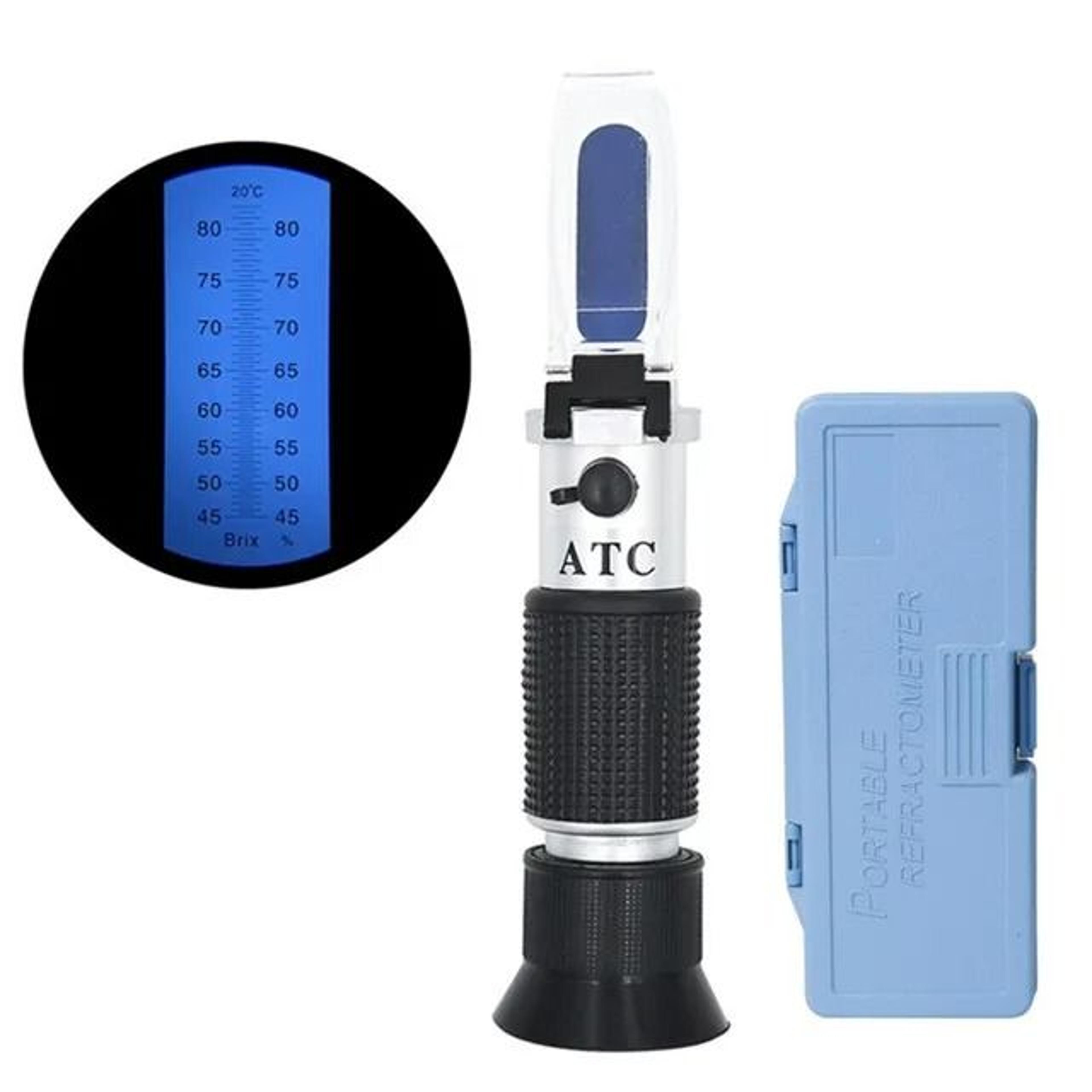 3 In 1 Portable Honey Refractometer 58 To 90 Percent Brix 38 To 43 Baume 12 To 27 Percent Water Con 7