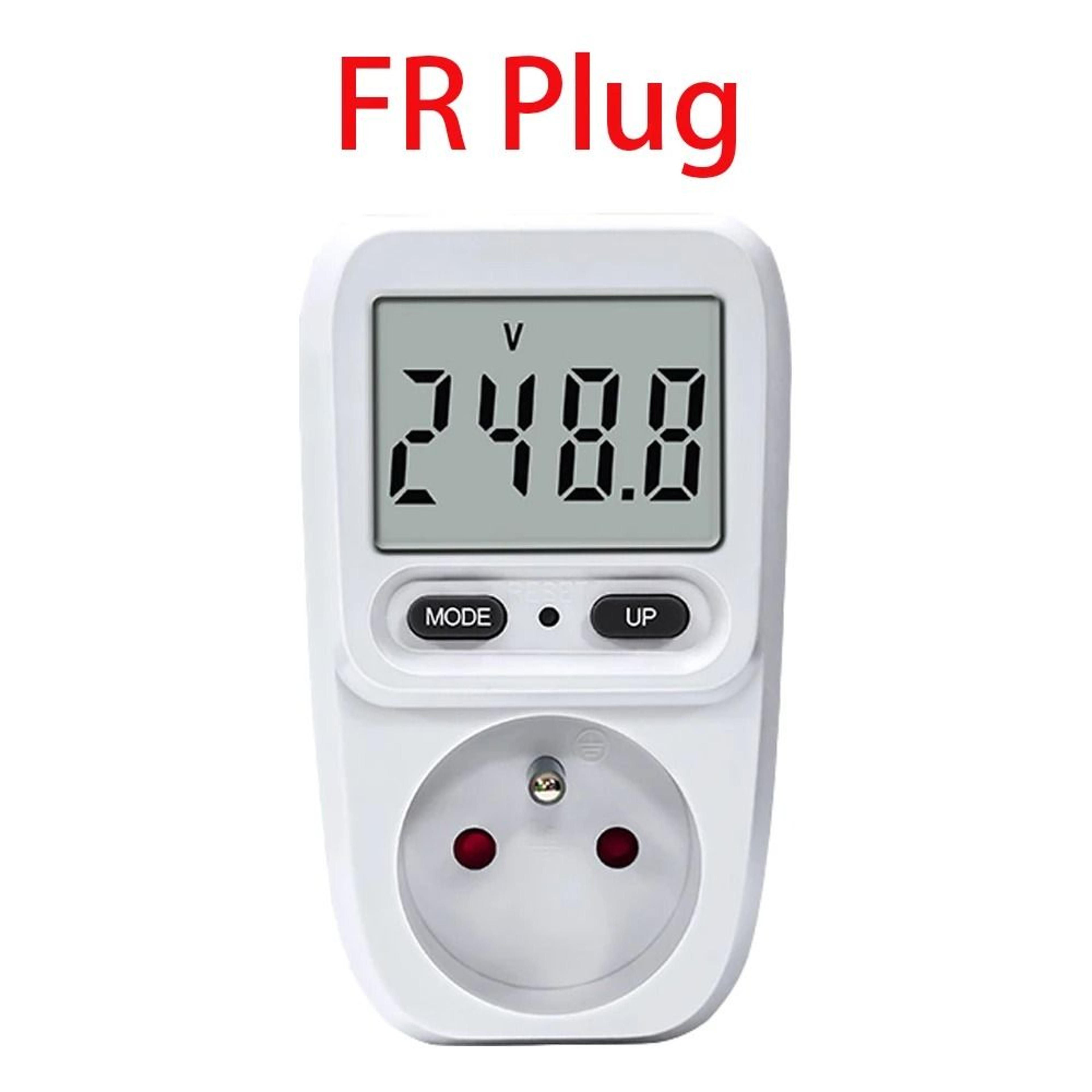 Smart Power Meter Wattmeter Electricity Usage Analyzer Plug Outlet With LCD Display Screen For Hous 7
