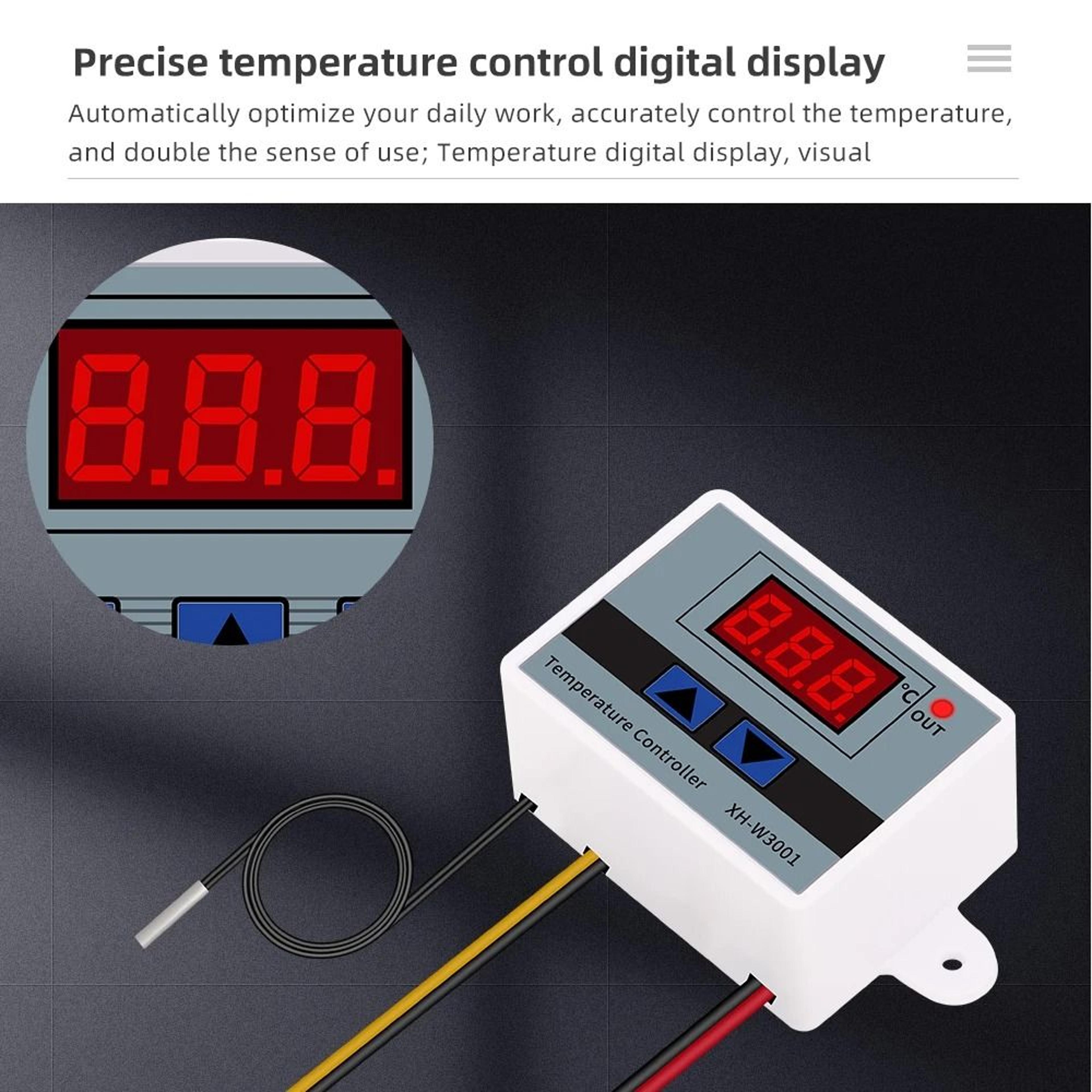 Digital Temperature Controller Switch Module 12V 24V 220V Thermostat Thermoregulator With Waterproo 1