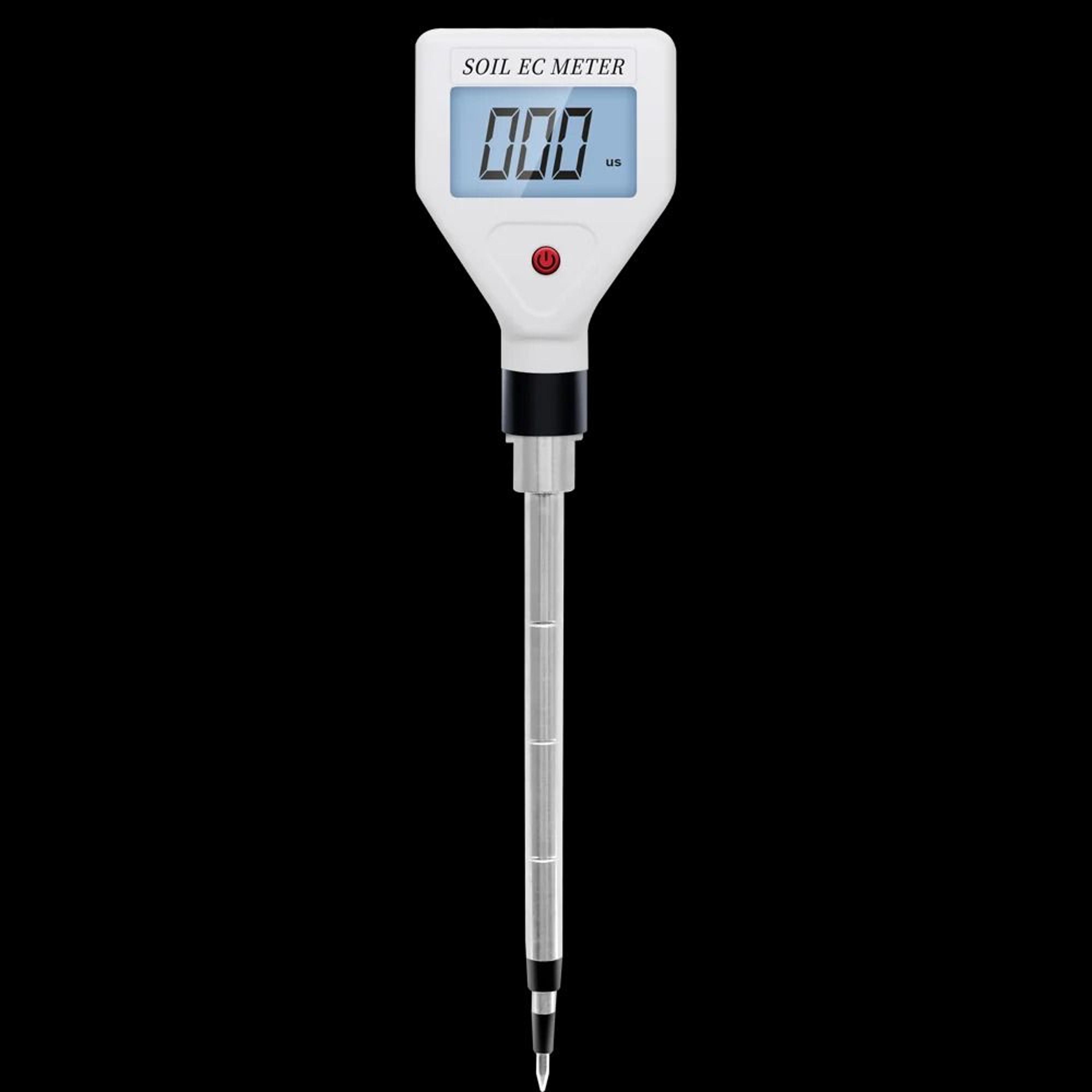Digital Soil EC Meter 0 To 1999 UScm High Precision Soil Conductivity Tester Probe With ATC For Gar 6