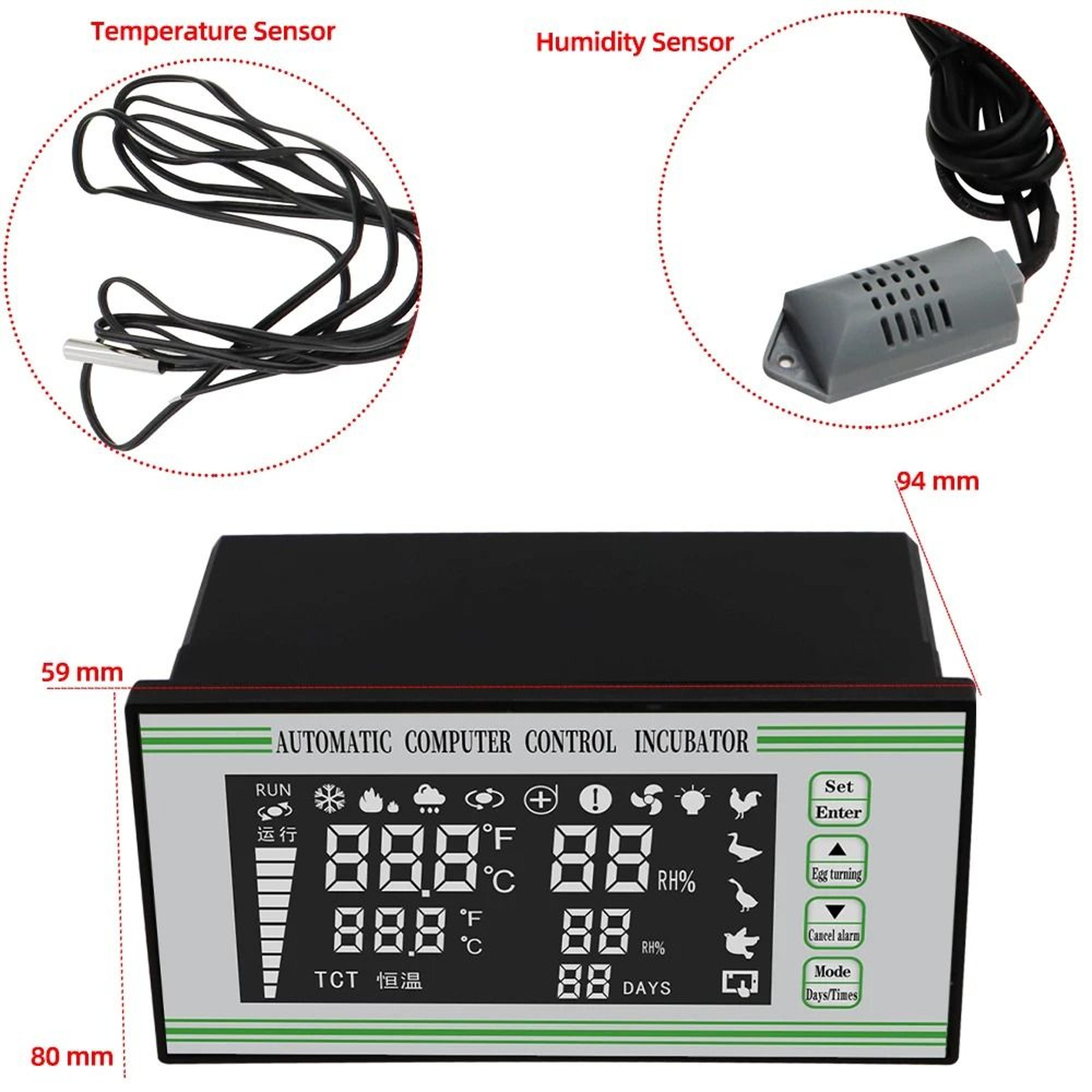 Automatic Multifunction Egg Incubator Controller System Fully Automated Thermostat Hygrostat Module 2