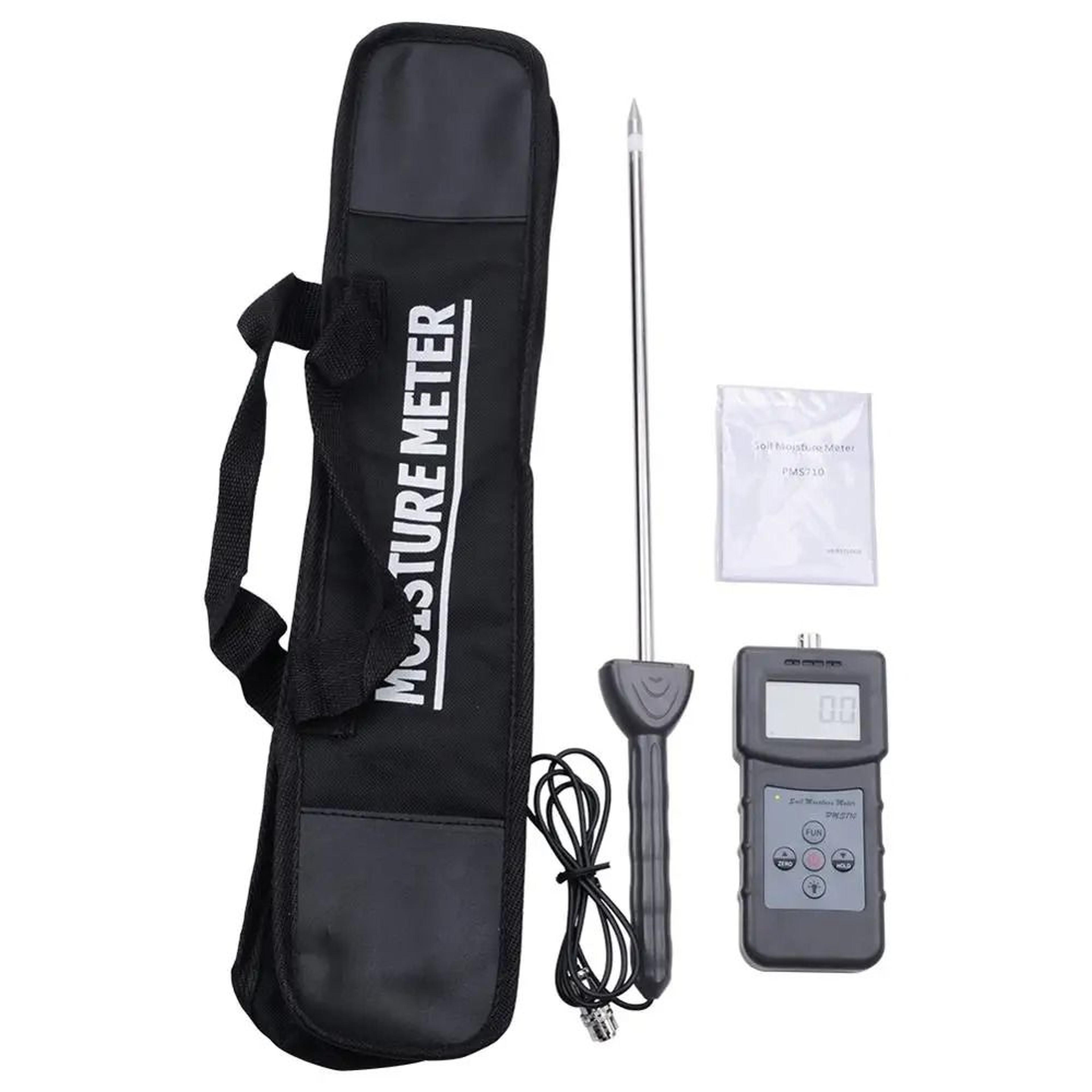 High Precision Digital Soil Moisture Meter Heavy Duty Probe Hygrometer For Concrete Cement River Sa 5