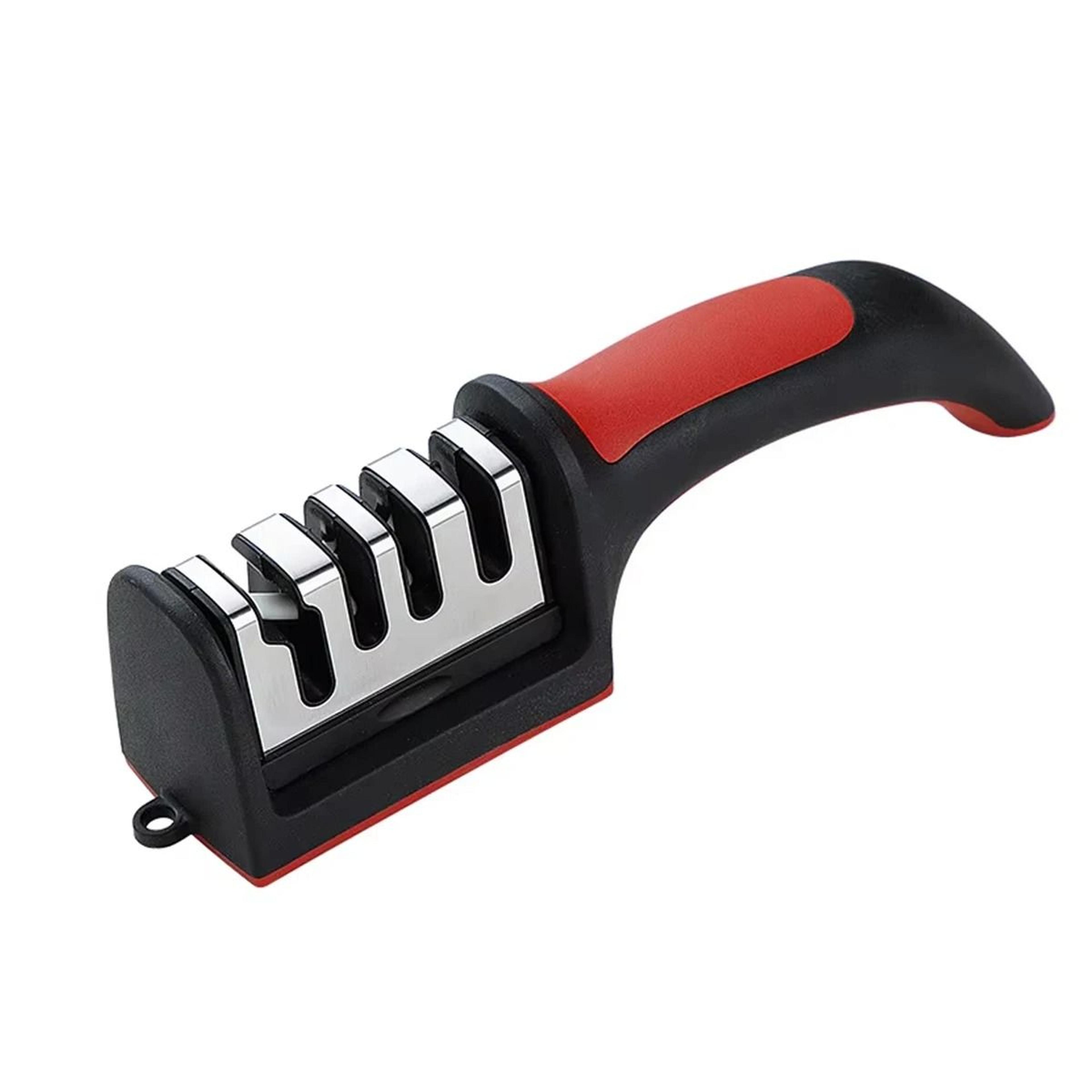 Multifunctional Manual Kitchen Knife Sharpener 3 And 4 Stage Grinding Tool With Non Slip Base 7