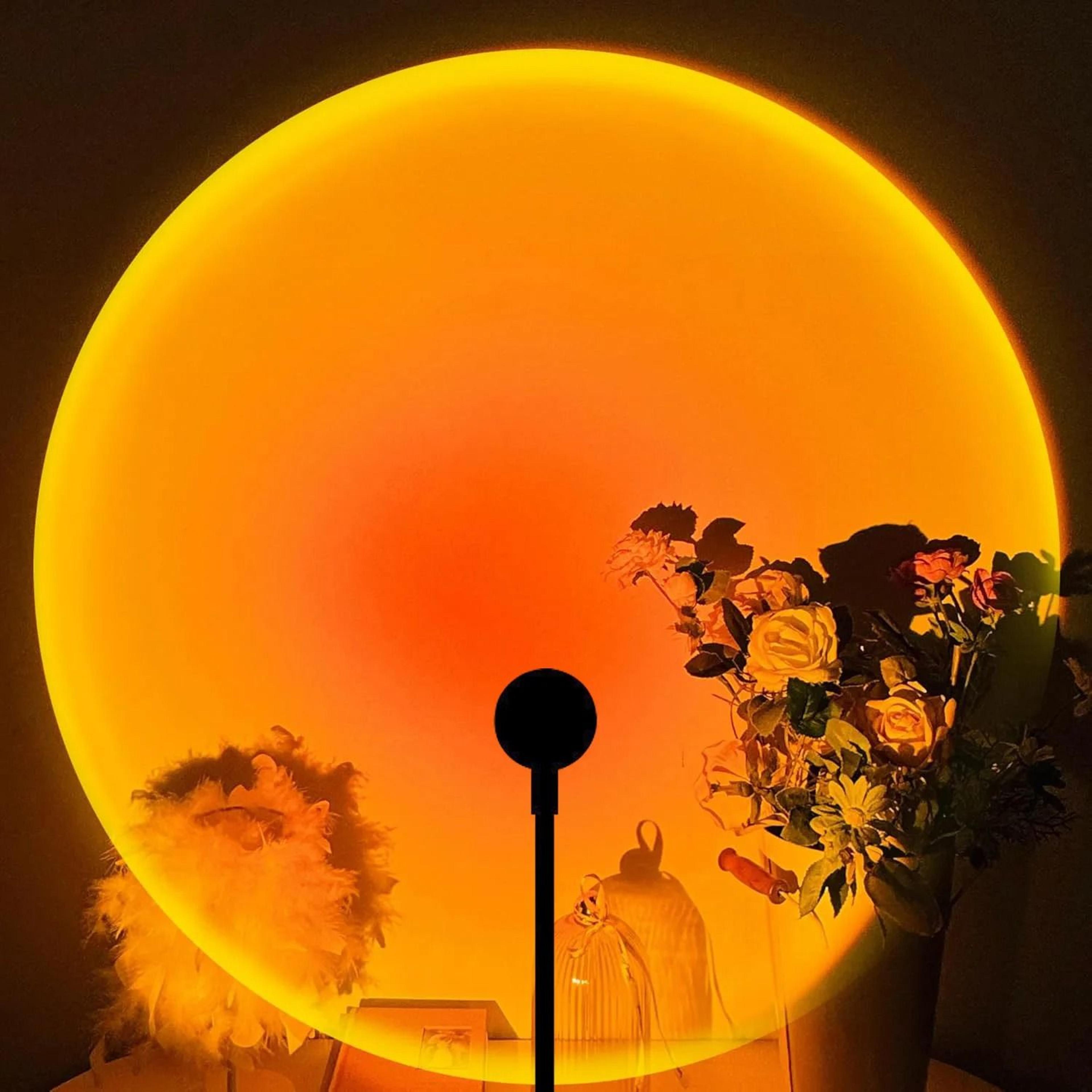 USB Sunset Lamp LED Projection Night Light Atmospheric Ambient Wall Projector For Home Bedroom Deco 0