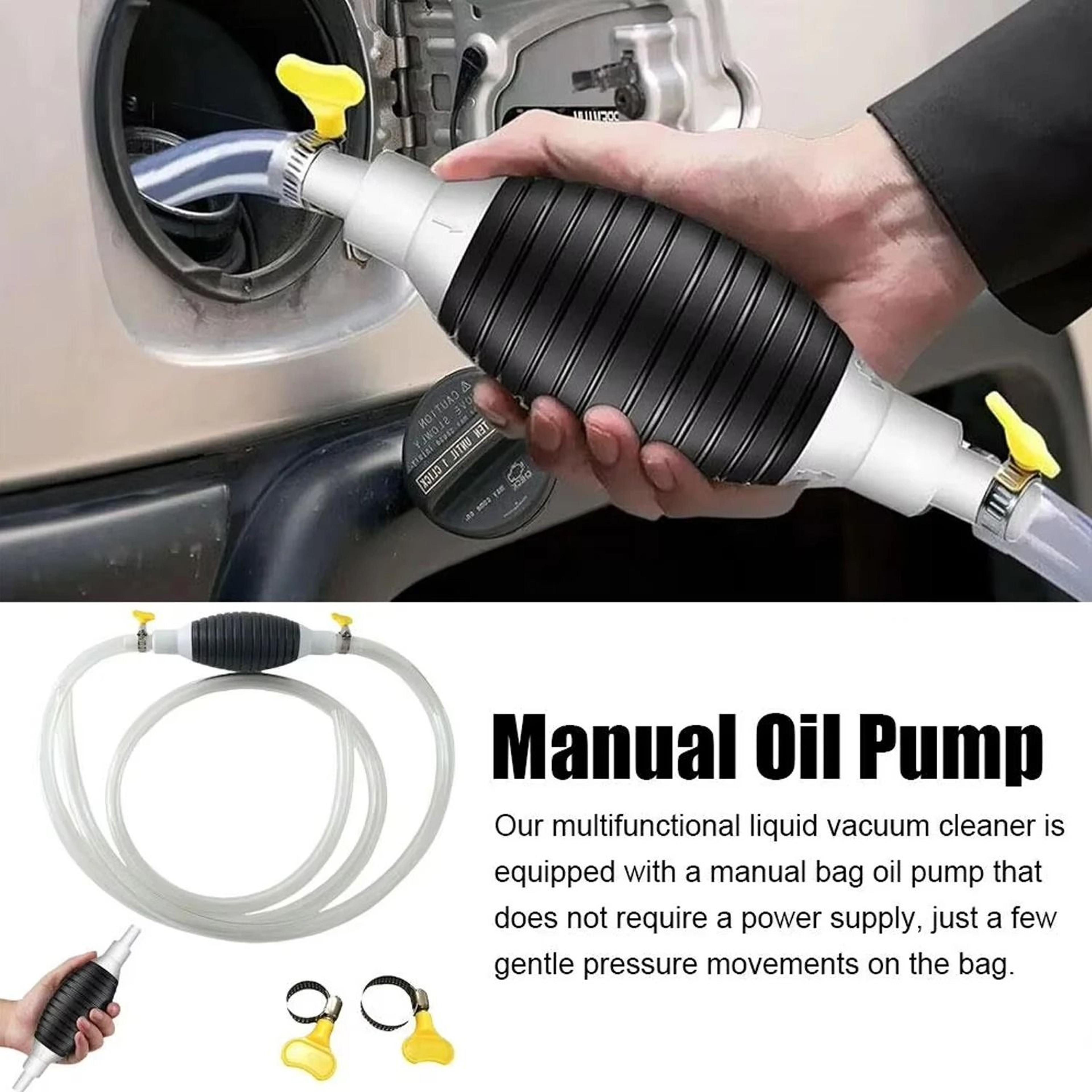 Multifunctional Universal Car Fuel Pump Hand Siphon Liquid Transfer Hose Kit For Petrol Diesel Oil  2