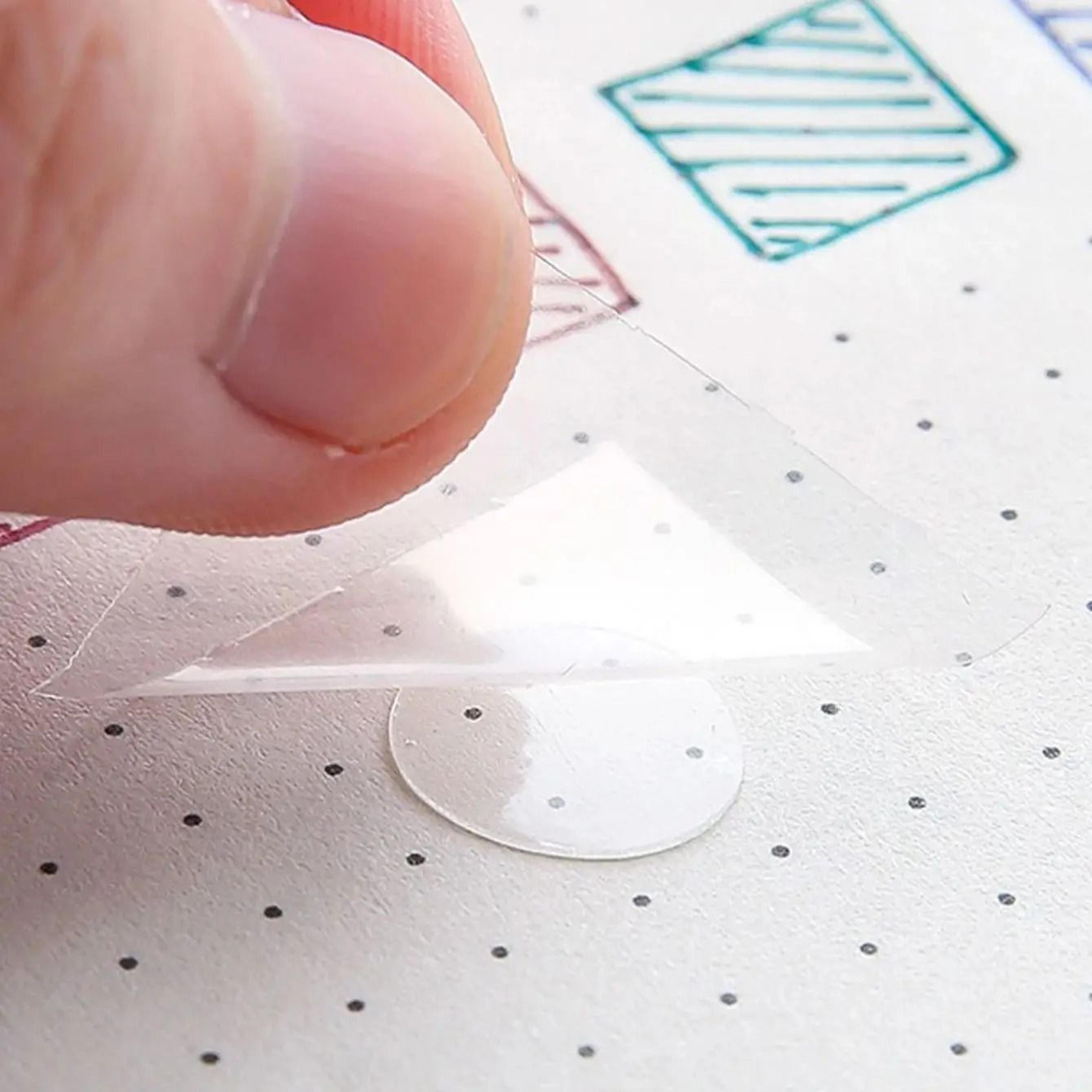 1000 Pack Clear Double Sided Glue Dots Traceless Balloon Tape Sticky Dots 5