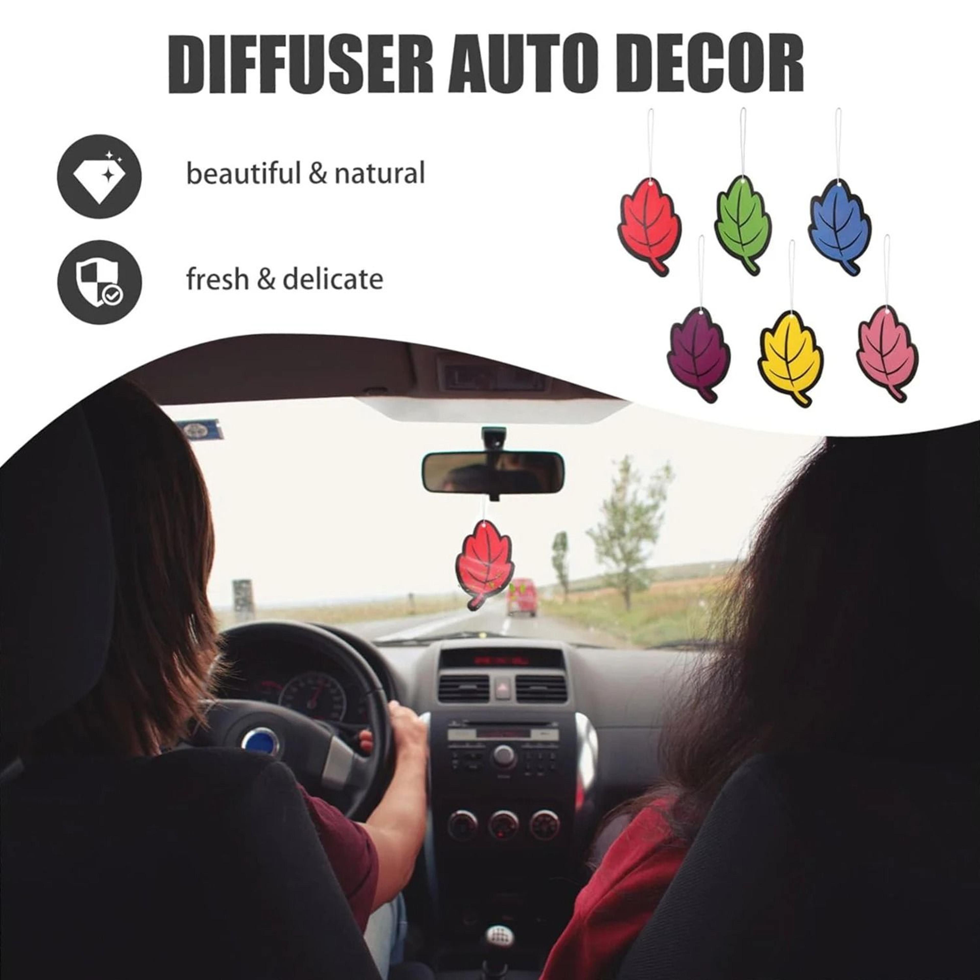 Car Air Freshener Hanging Fragrance Leaf Paper Odor Eliminator For Auto Interior 1
