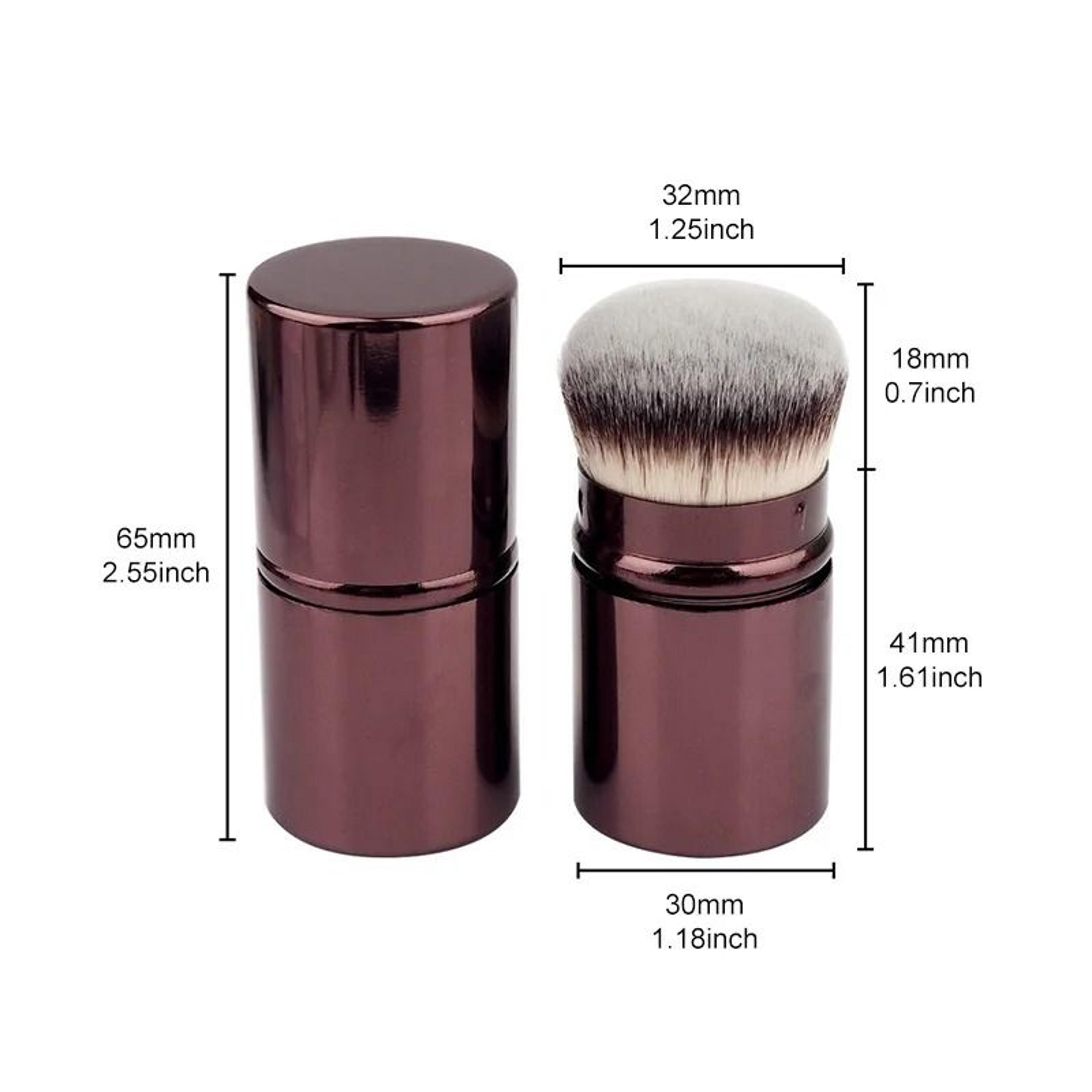 Retractable Kabuki Makeup Brush Soft Travel Foundation Powder Blush Face Cosmetic Tool 6