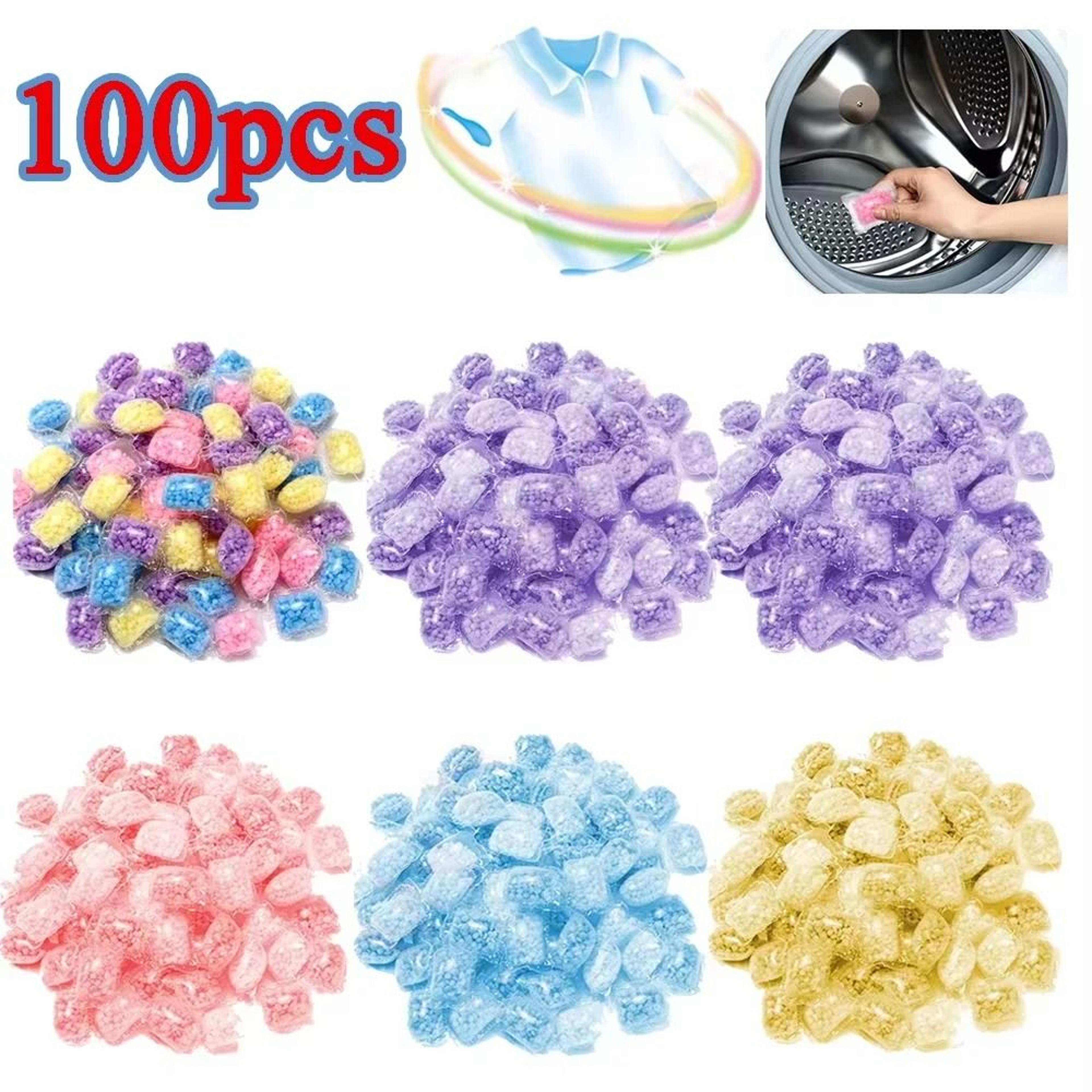 100 pack laundry scent beads fragrance booster pods and fabric softener